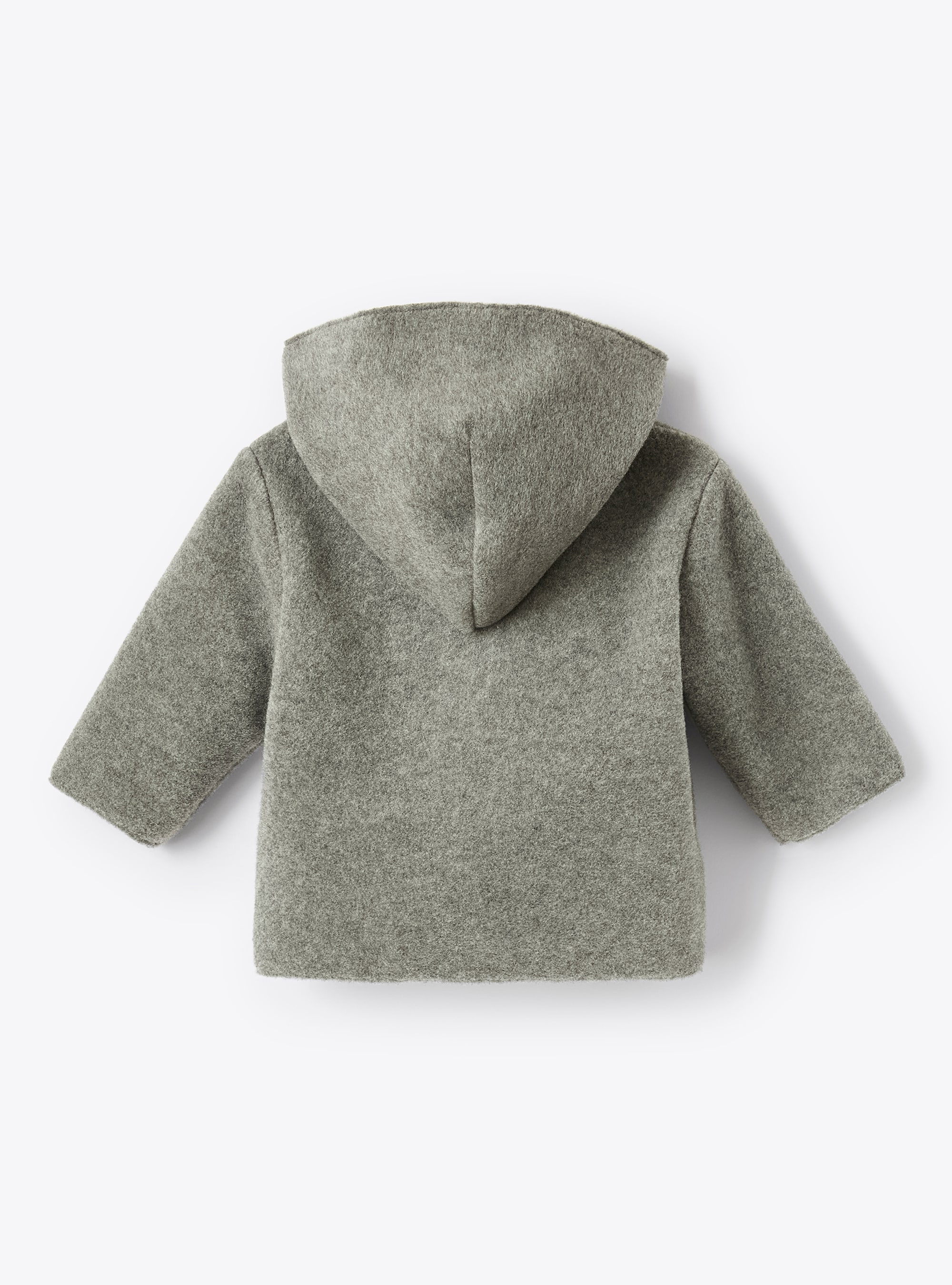 Grey hooded fleece jacket - Grey | Il Gufo