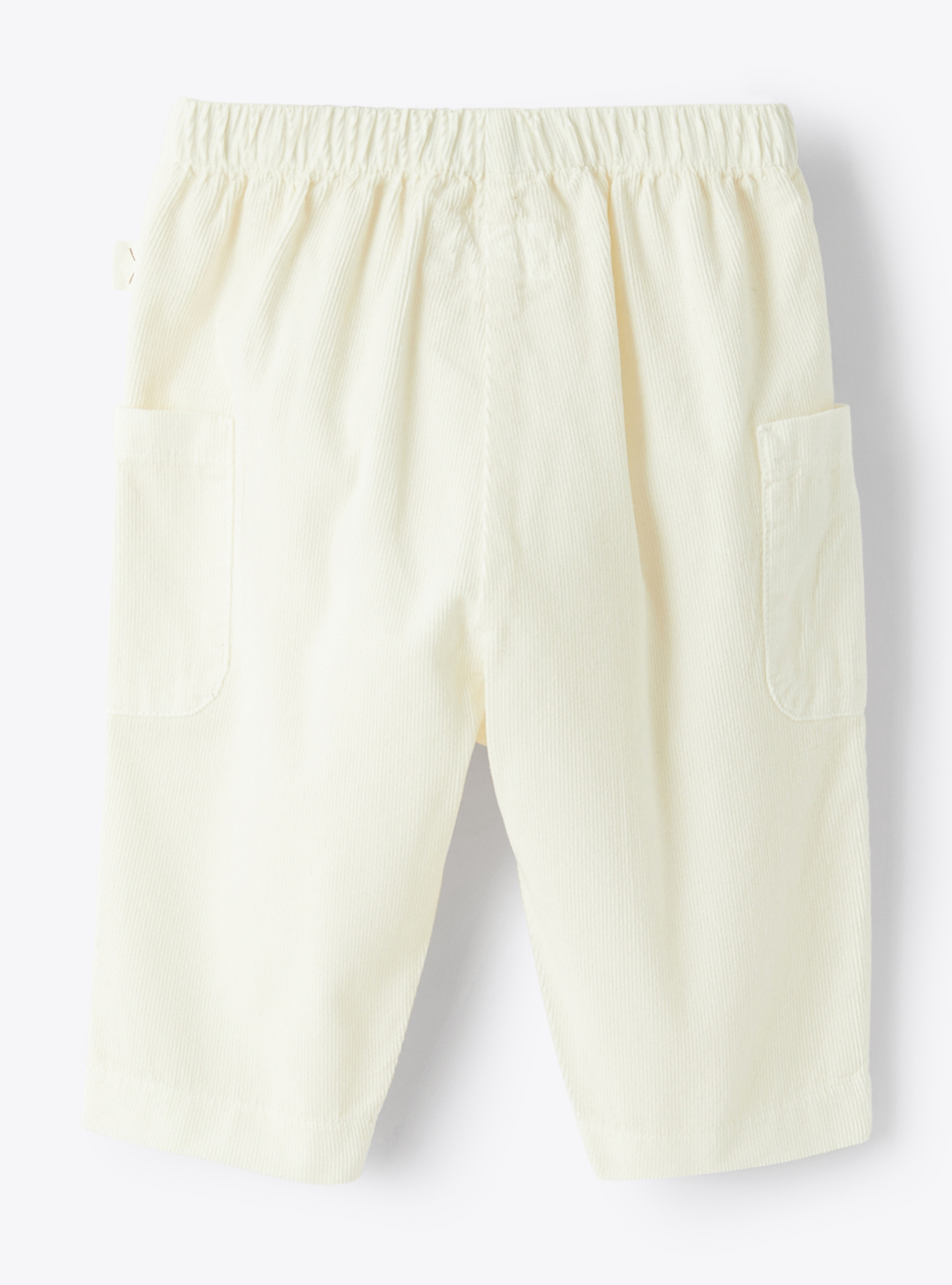 Corduroy cargo trousers - White | Il Gufo