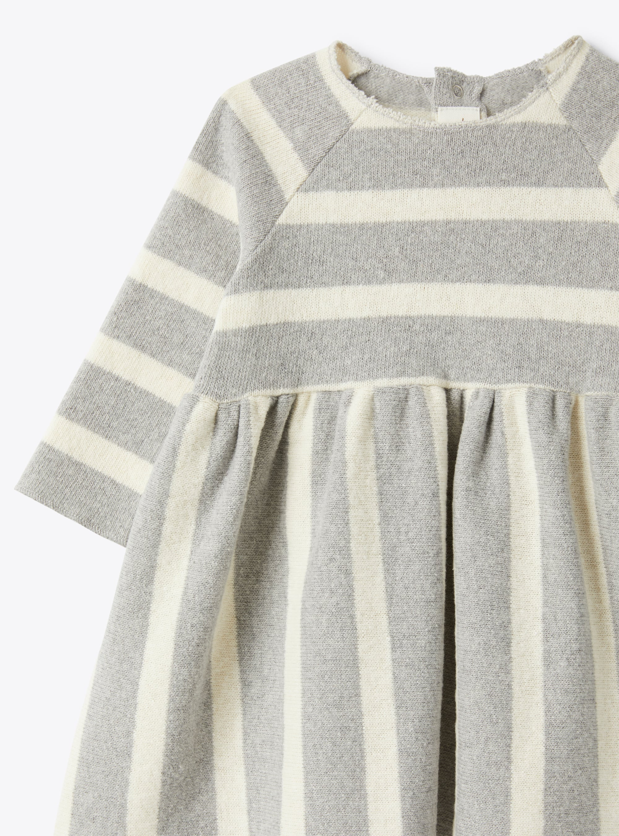 Upcycled knit dress - Grey | Il Gufo