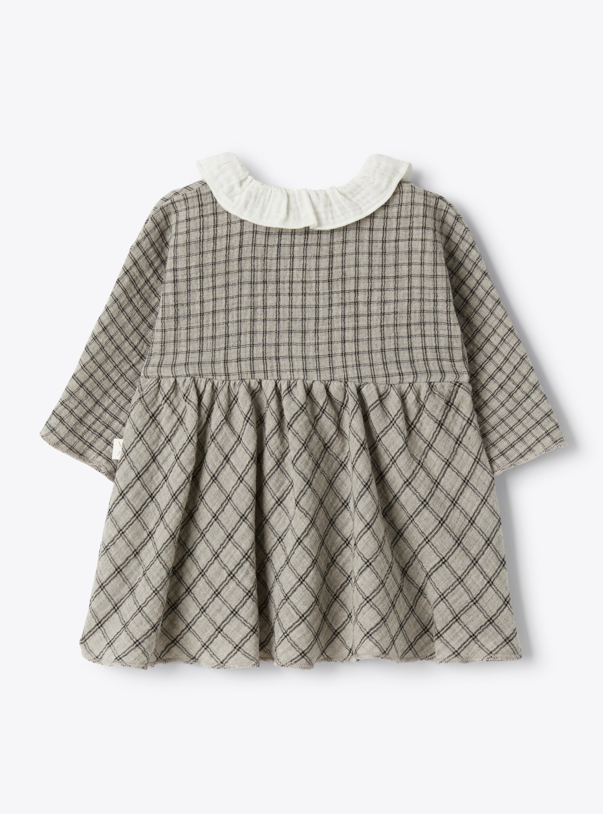 Organic gauze dress - Grey | Il Gufo