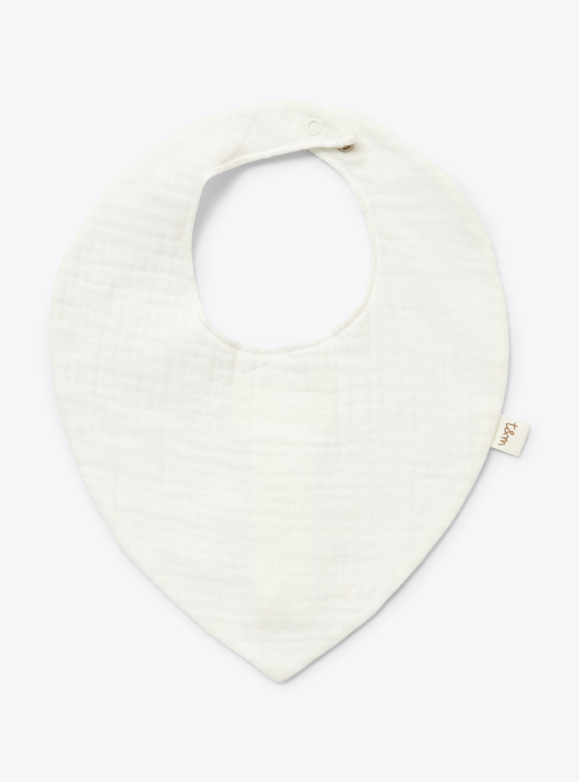 Organic cotton gauze bib - White | Il Gufo