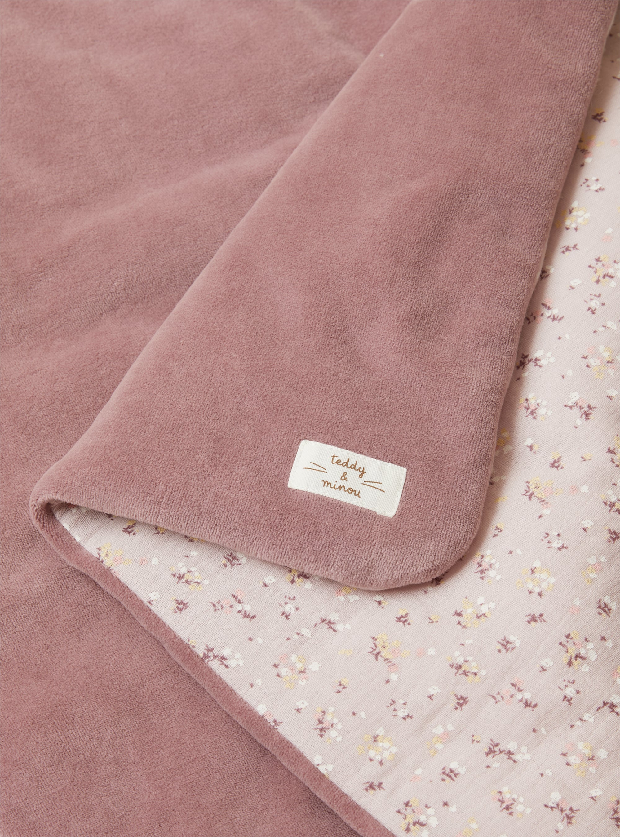 Chenille and gauze blanket - VIOLET | Il Gufo