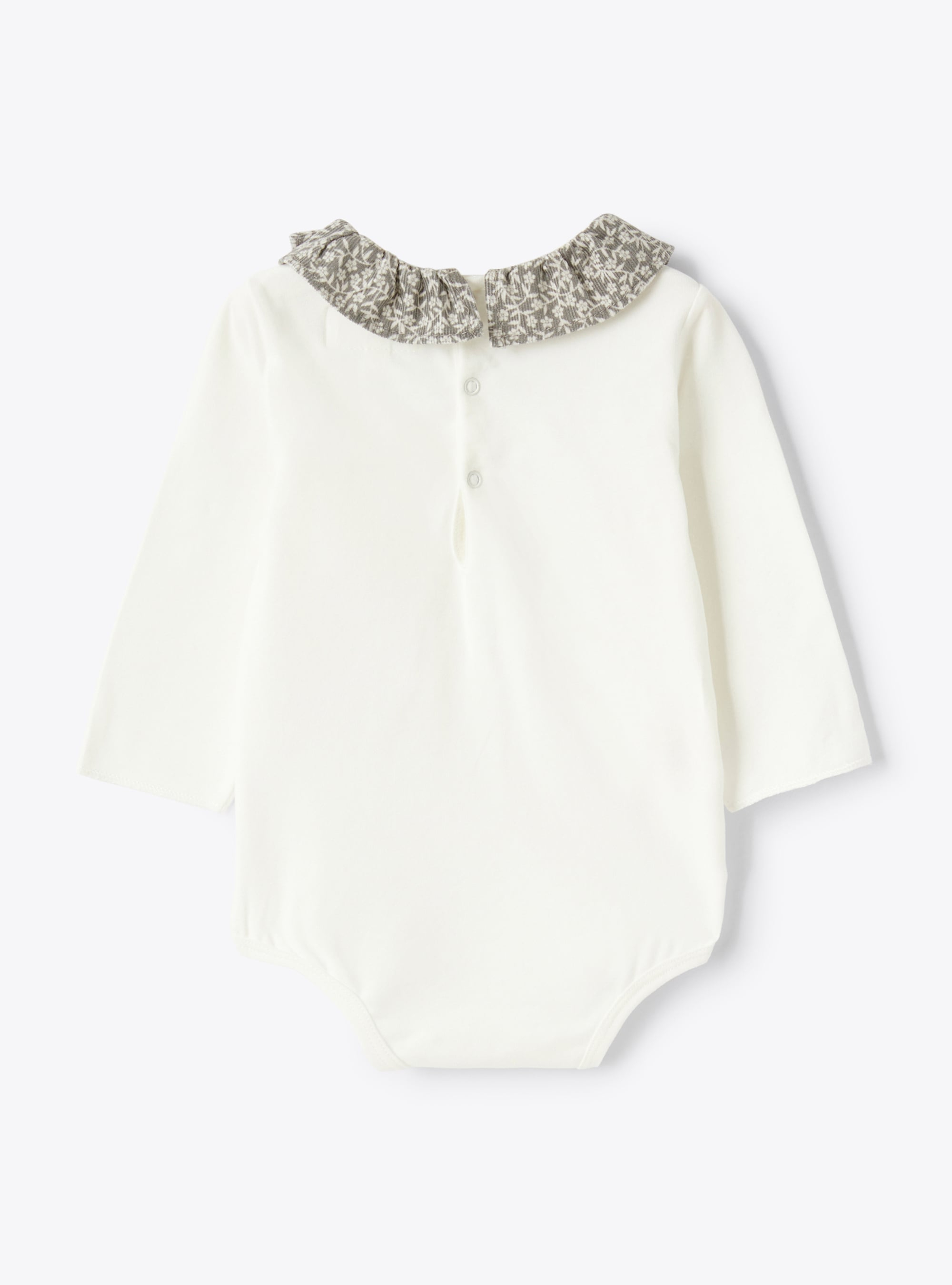 Body en coton organique - Blanc | Il Gufo