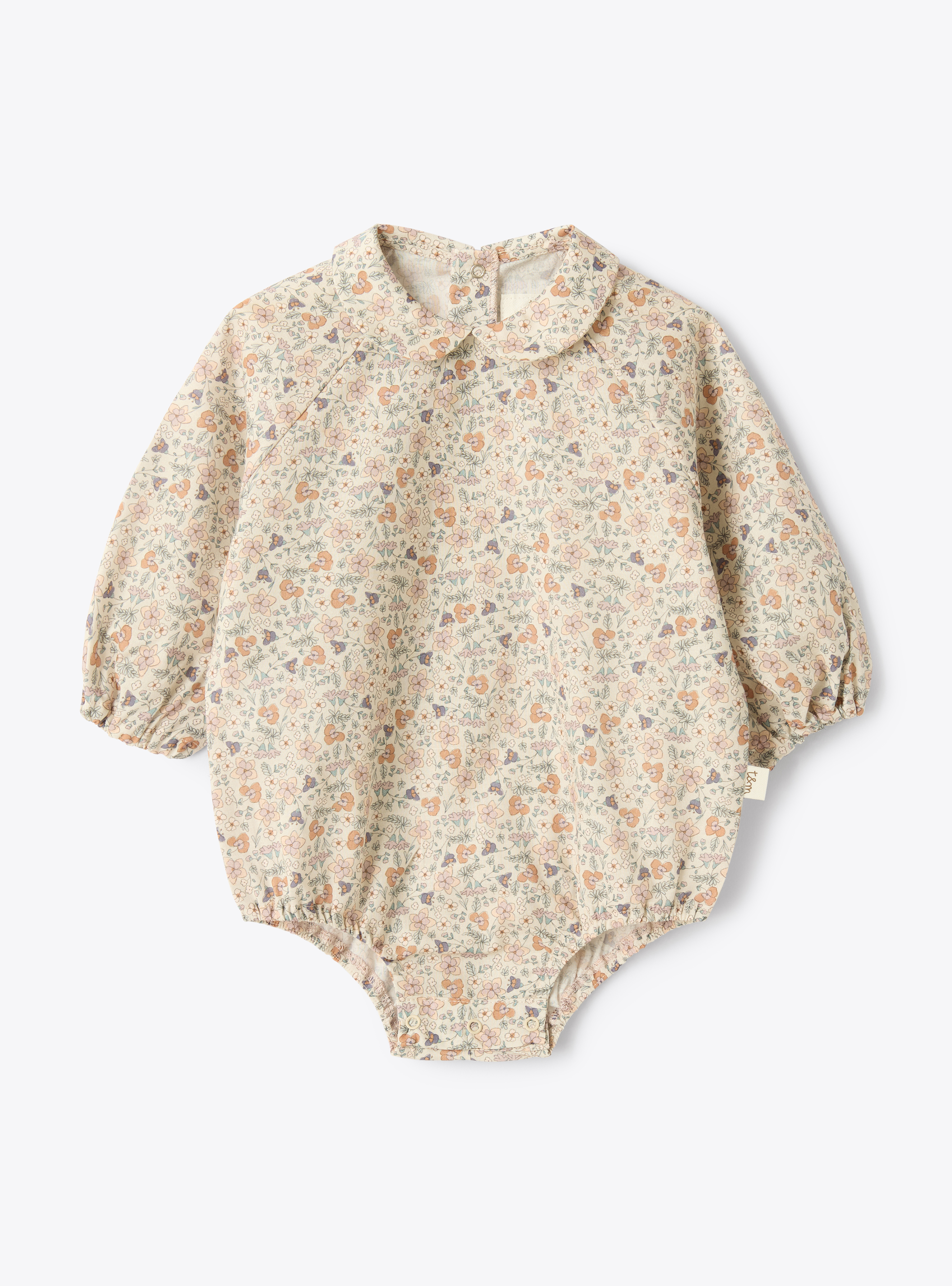 Body en coton organique - Beige | Il Gufo