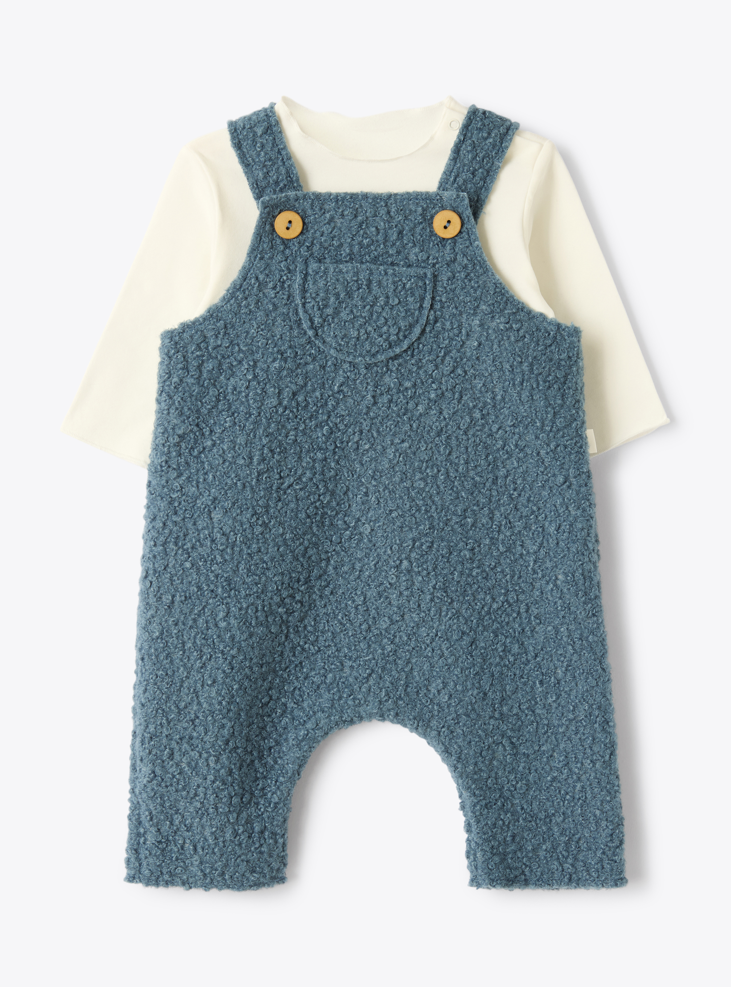 Set in organic cotton jersey and bouclé fabric - Two-piece sets - Il Gufo