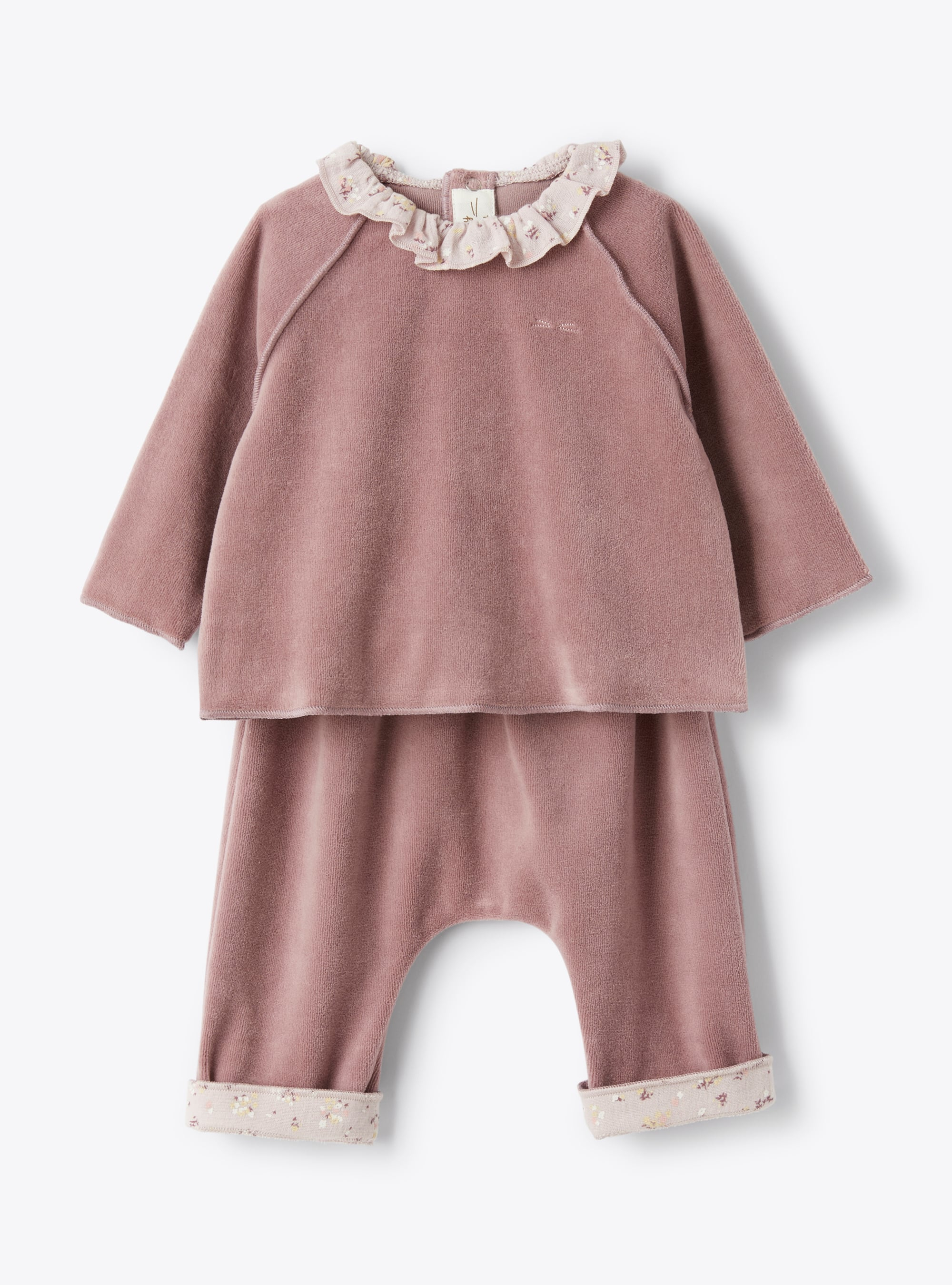 Chenille set with ruffles - Two-piece sets - Il Gufo