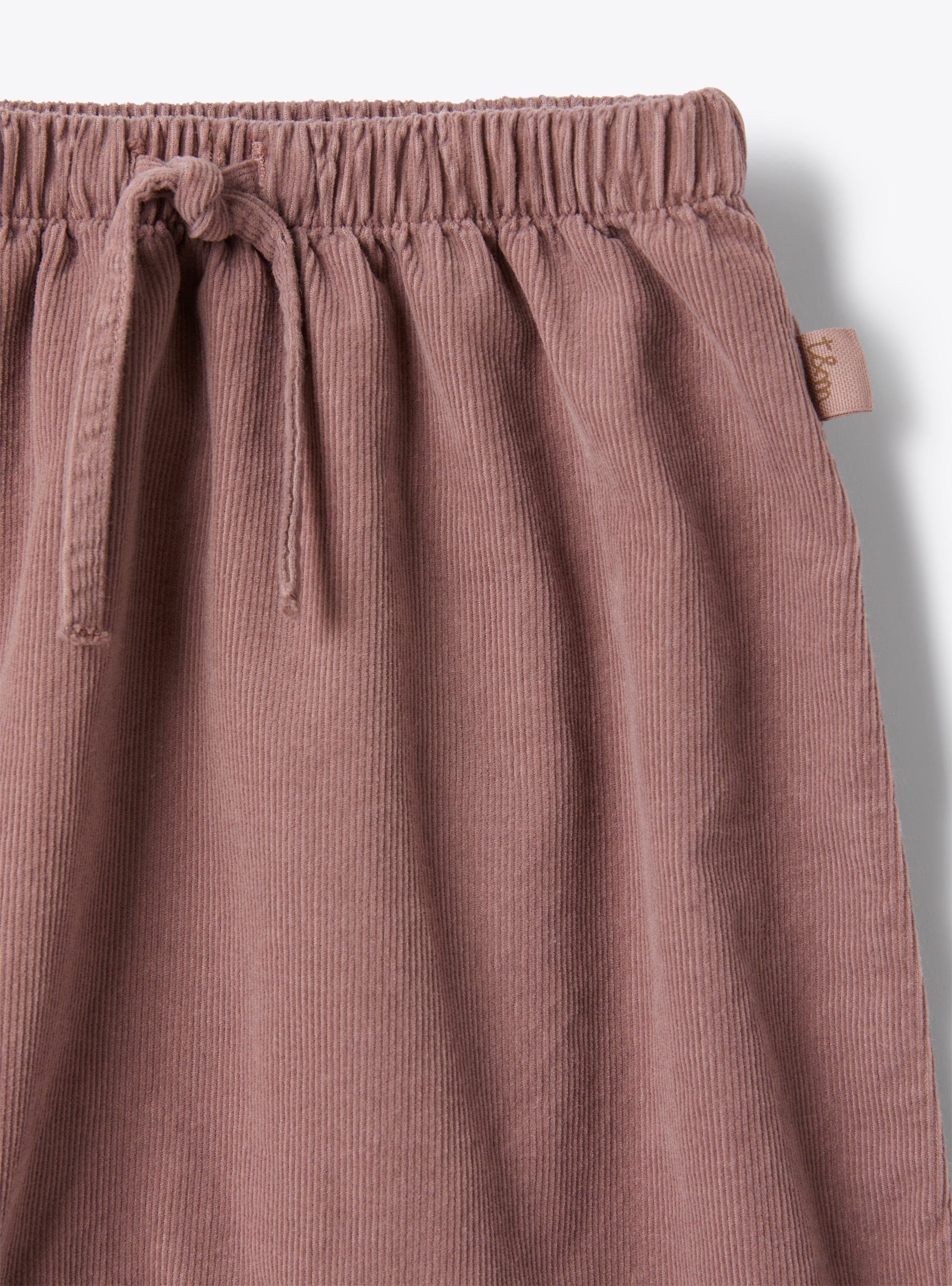 Gerippte recycelte Baumwollcordhose - VIOLETT | Il Gufo