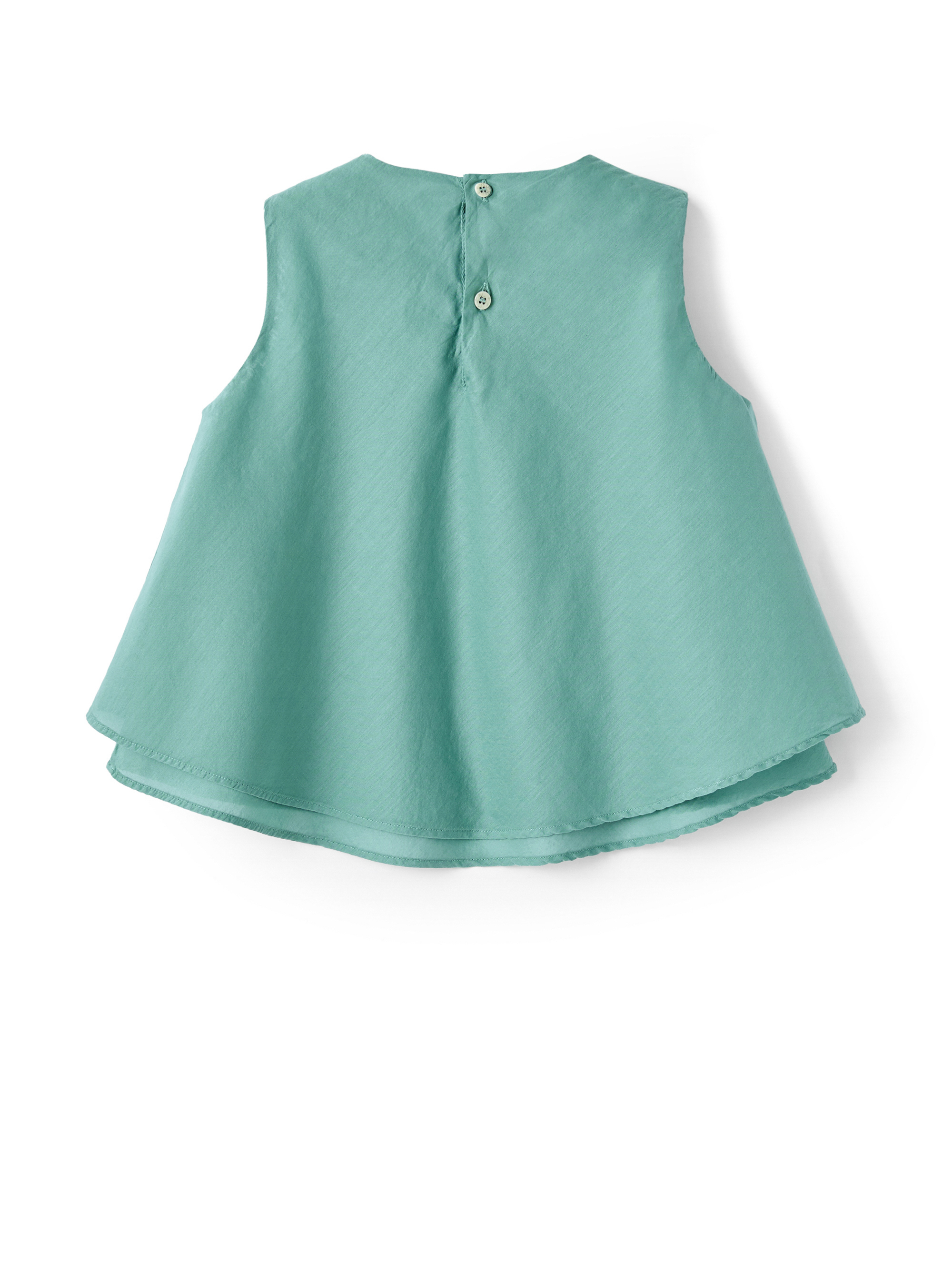 Aqua green voile flared top - Green | Il Gufo