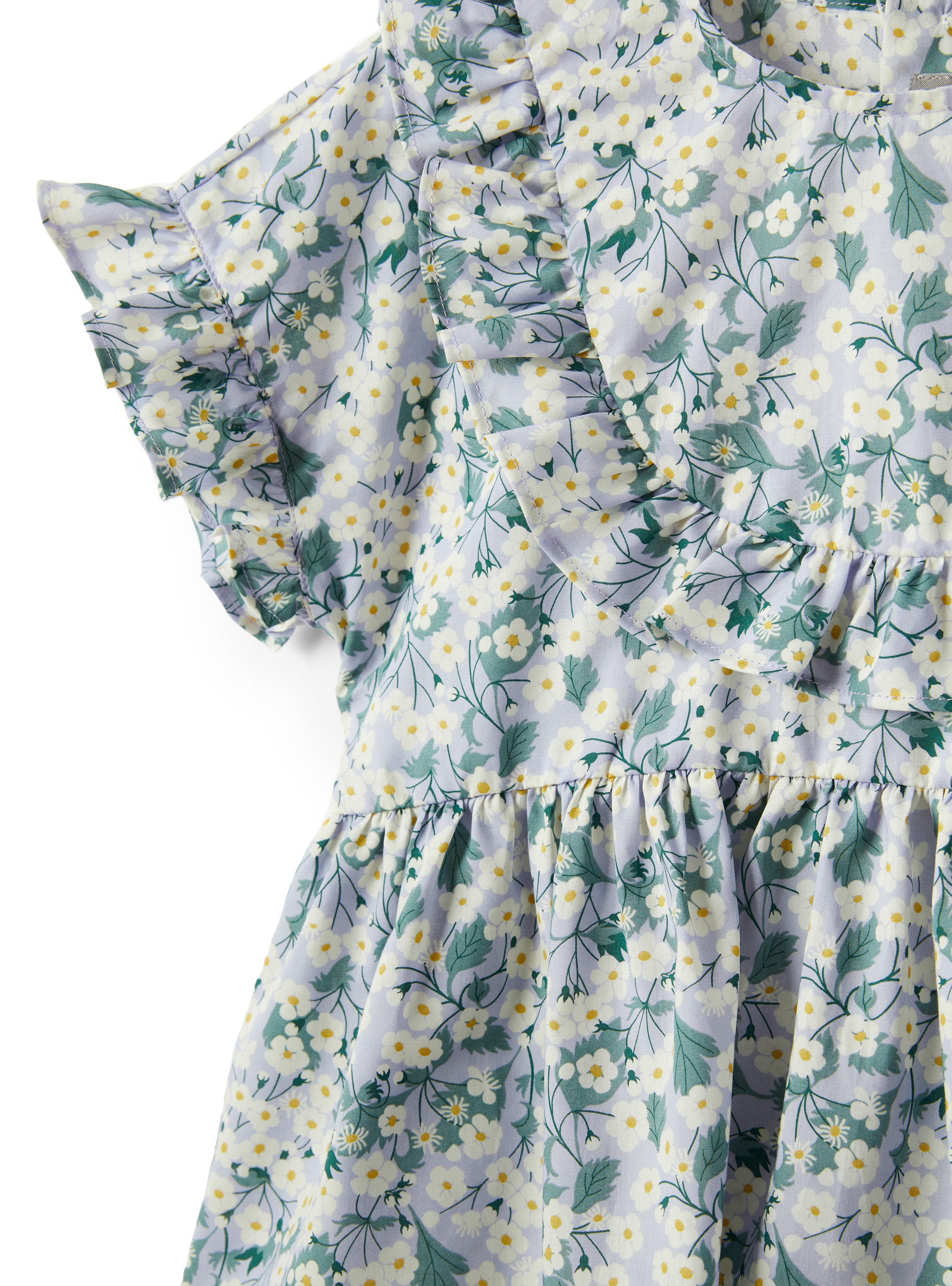 Camicia in Liberty Fabrics a fiori - Lilla | Il Gufo
