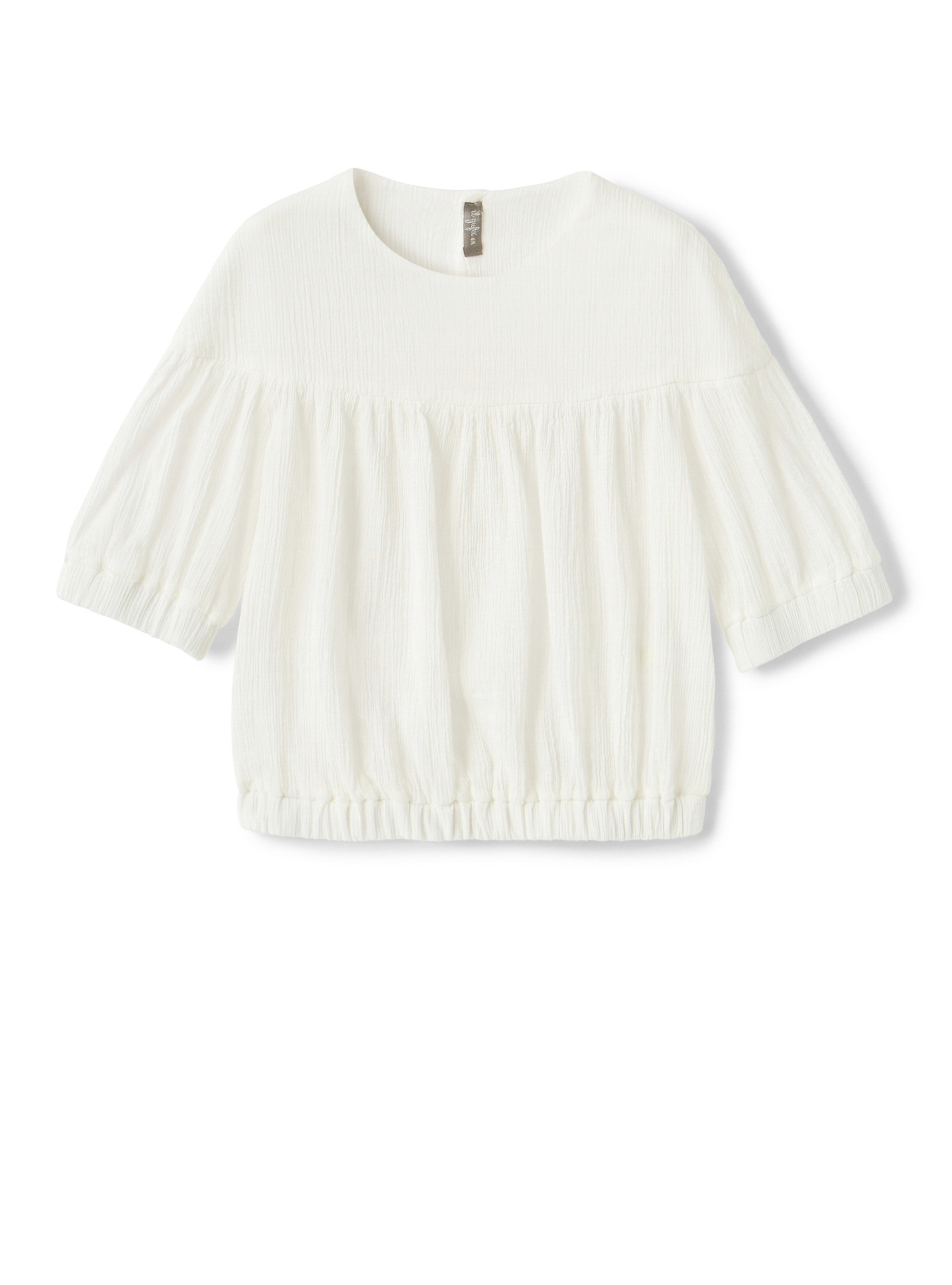 Camicia in garza di cotone bianca - Camicie - Il Gufo