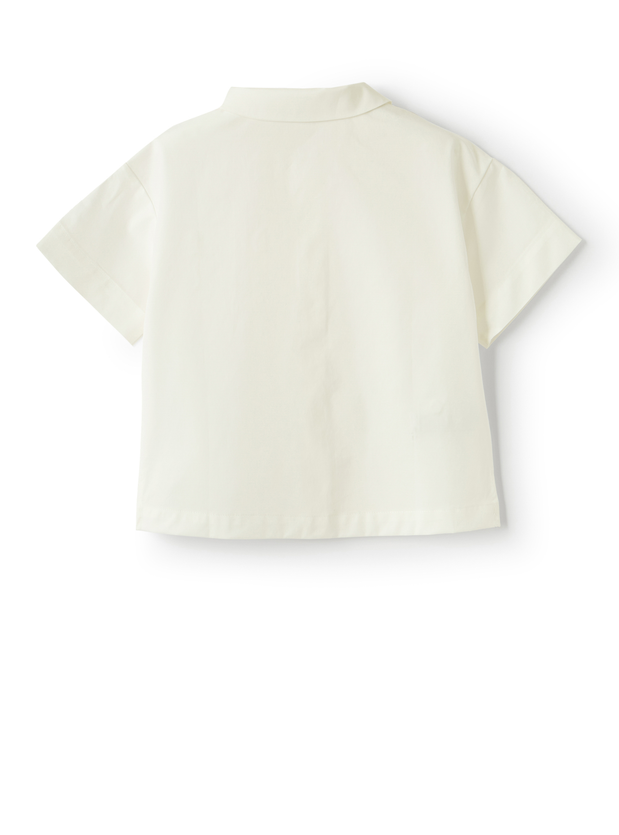 White cotton shirt with breast pocket - White | Il Gufo