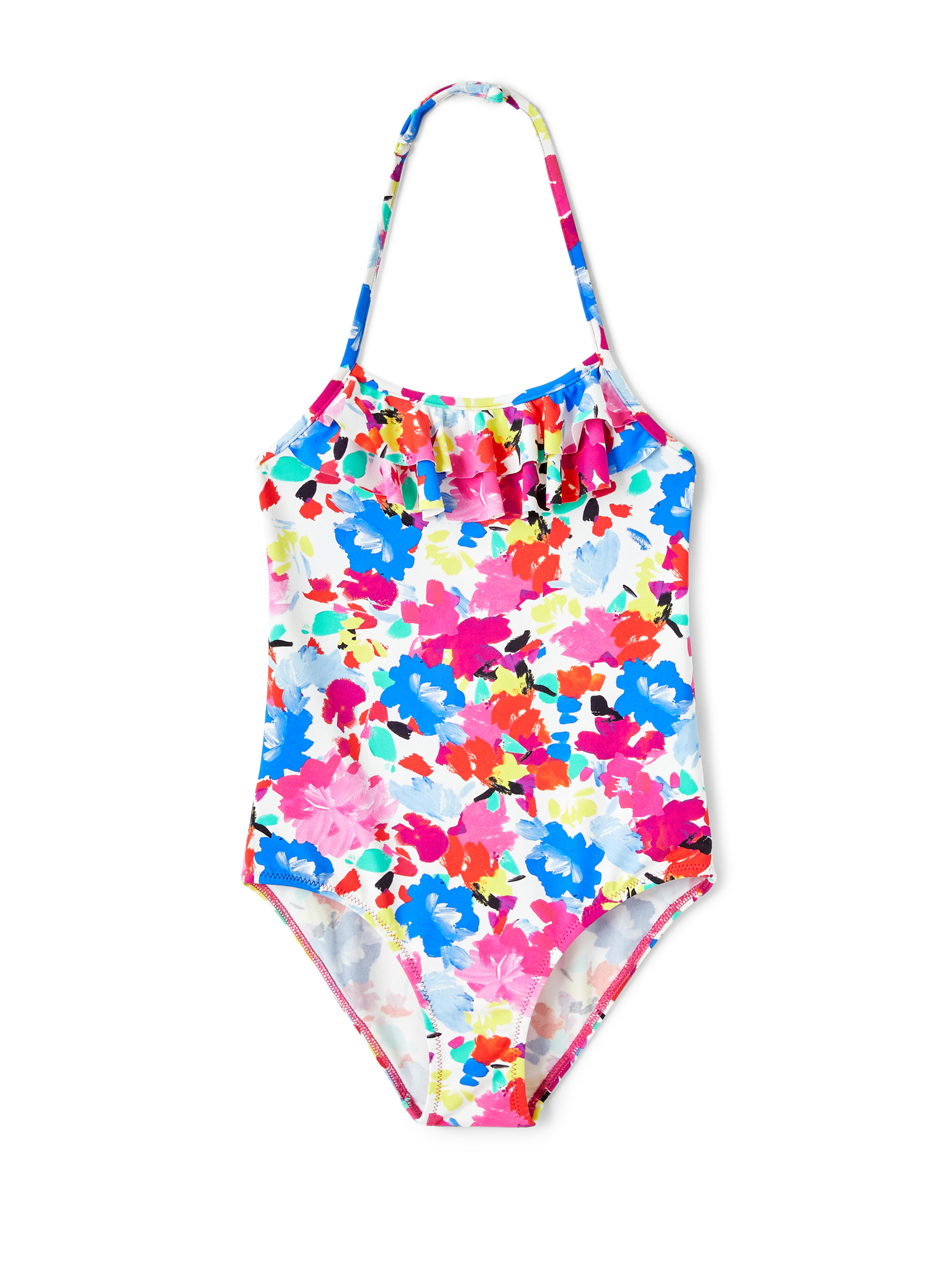 Floral patterned one-piece swimsuit - Multicolor | Il Gufo