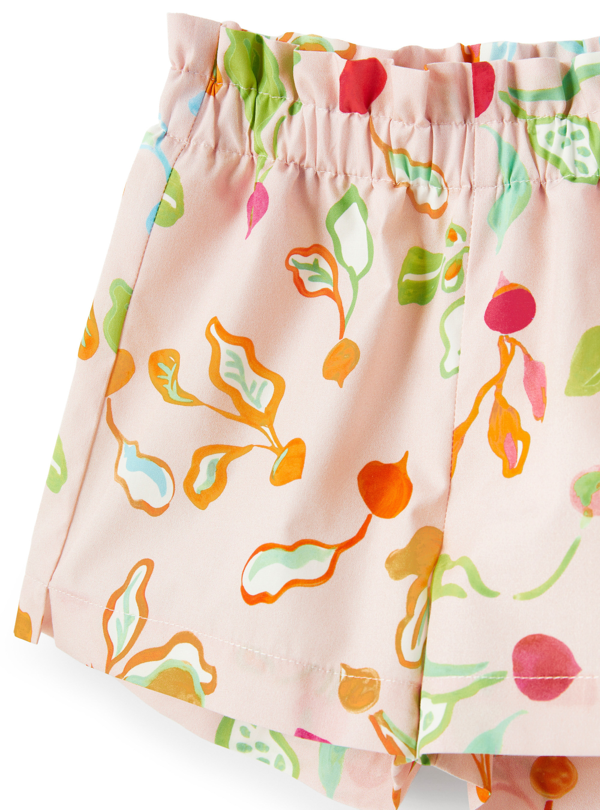 Suit with exclusive radish print - Pink | Il Gufo