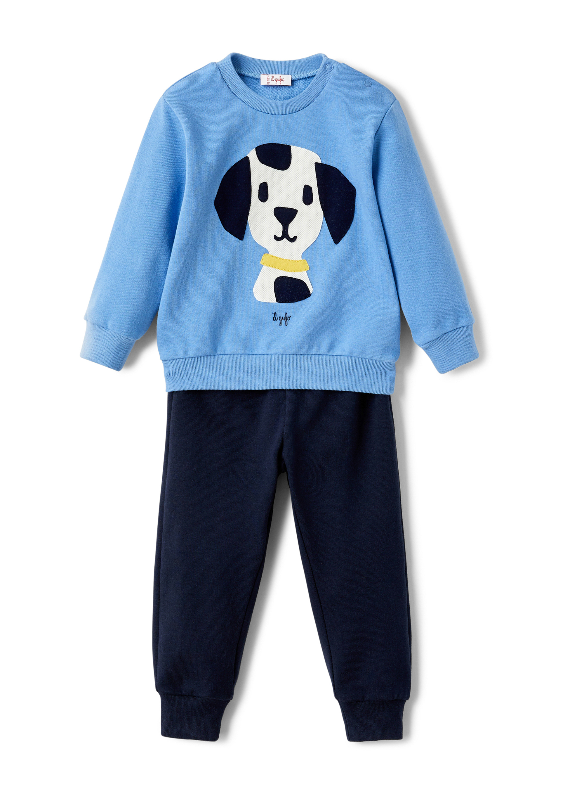 Fleece suit with puppy - Two-piece sets - Il Gufo
