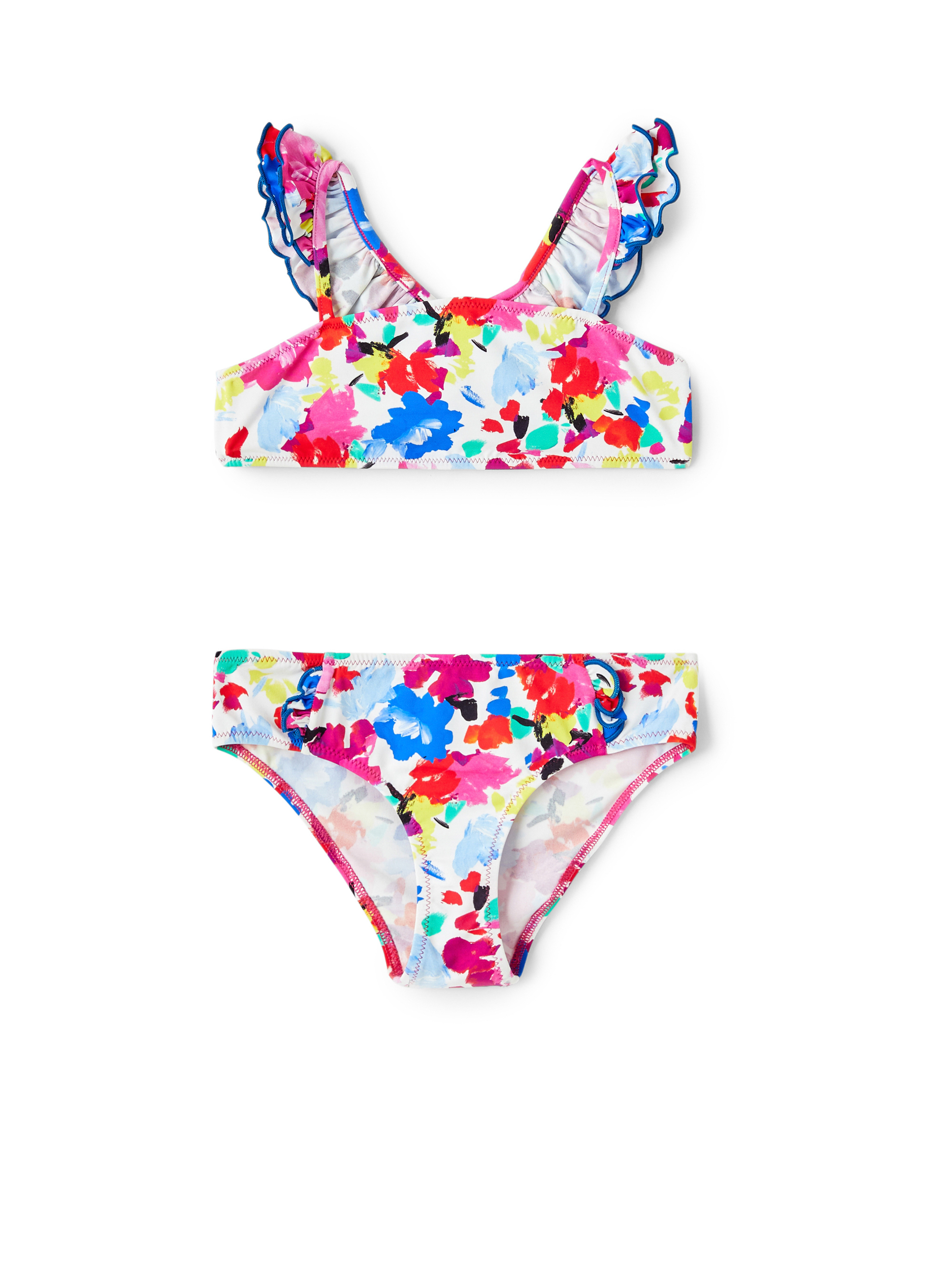 Bikini en lycra à leurs - Multicolor | Il Gufo