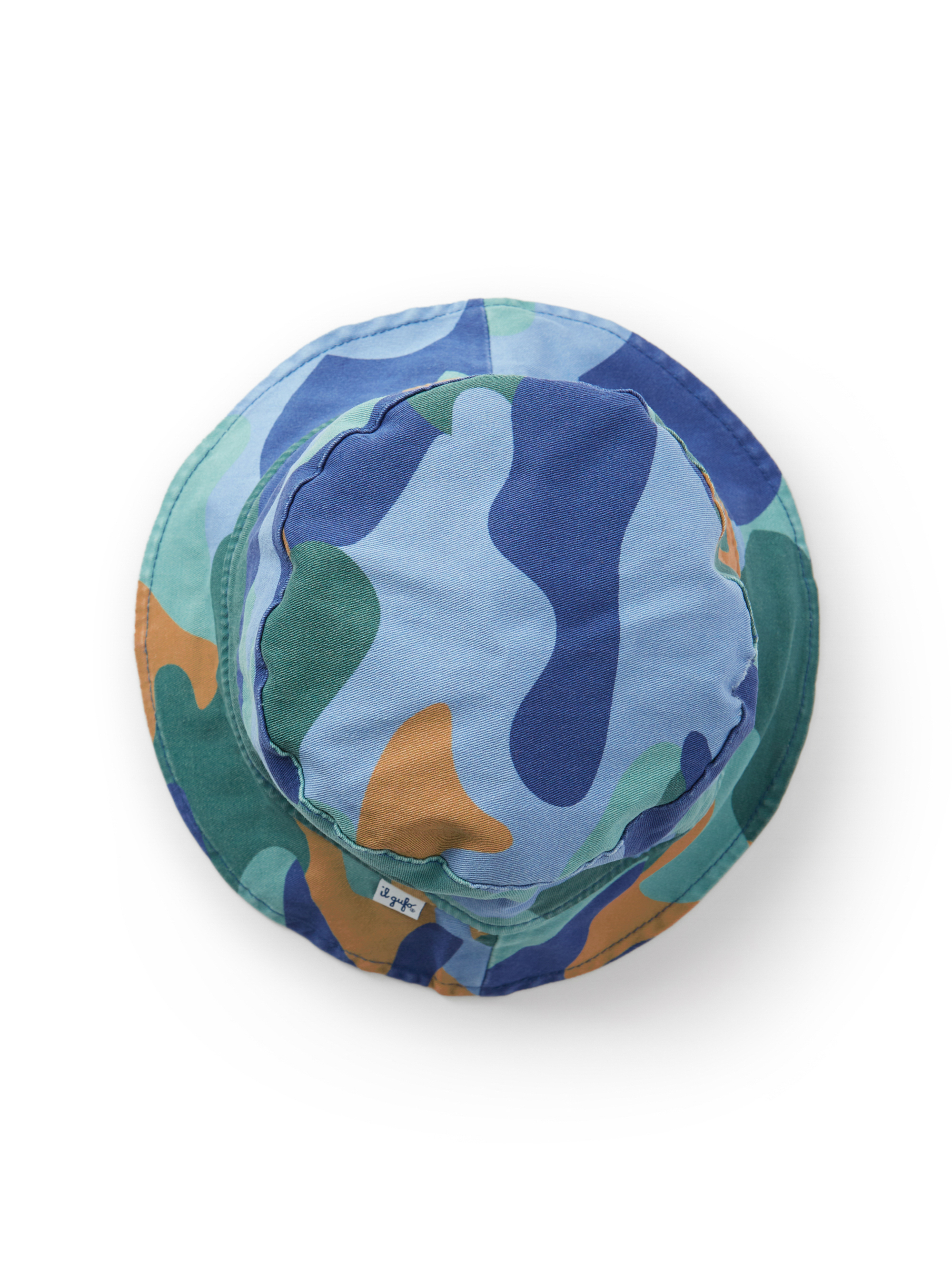 Camouflage fisherman hat - Blue | Il Gufo