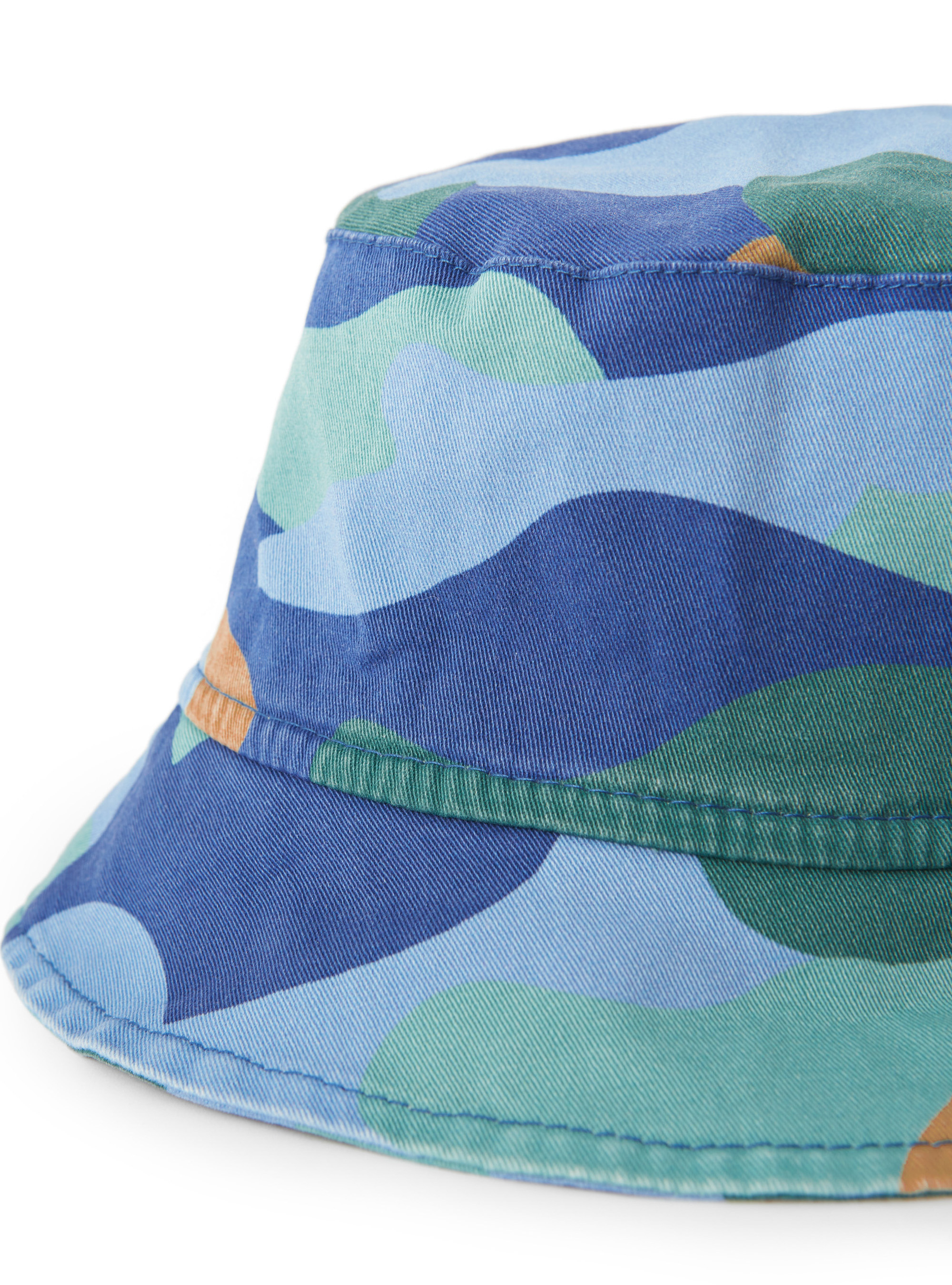 Camouflage fisherman hat - Blue | Il Gufo