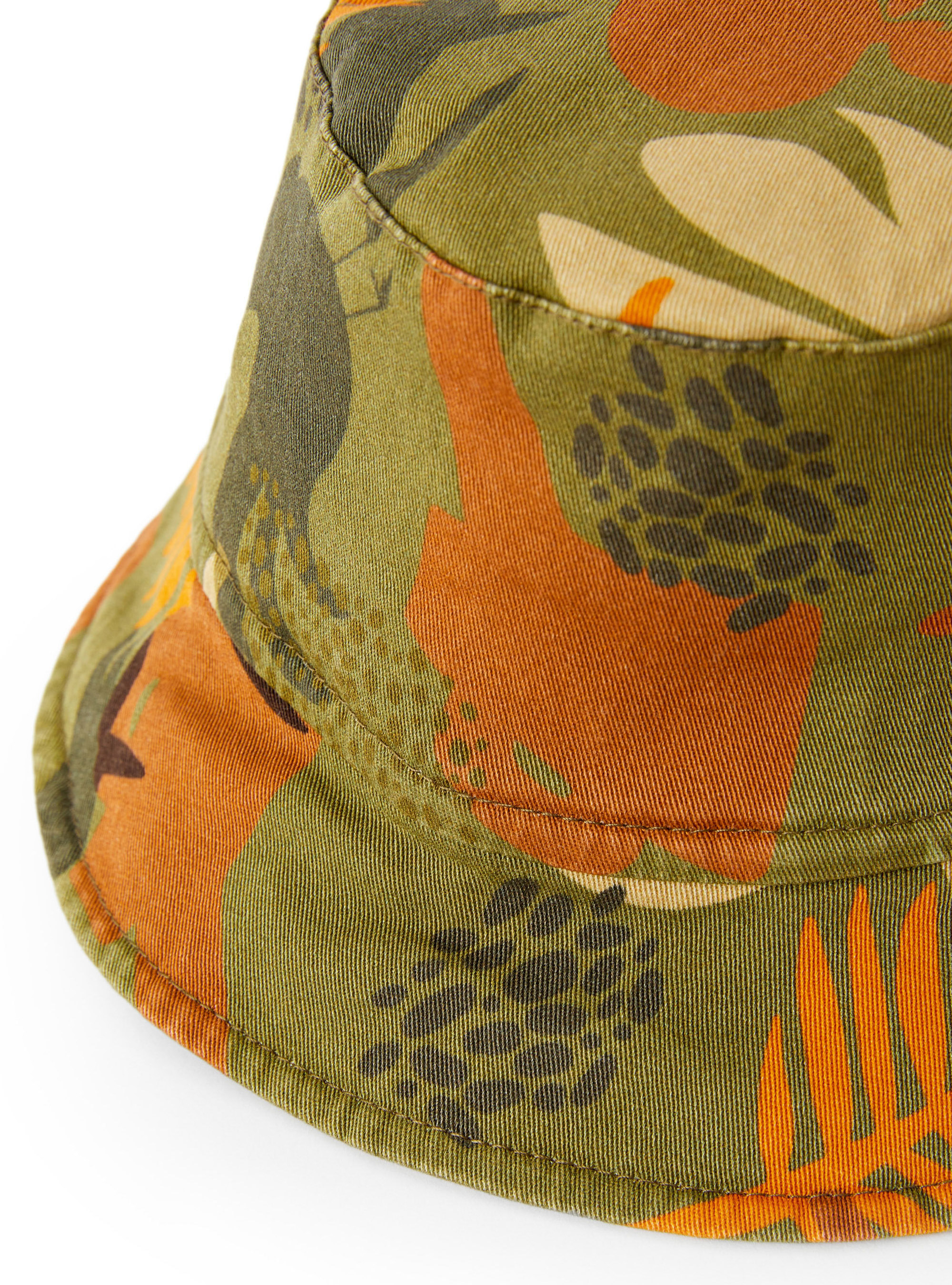 Khaki patterned fisherman hat - Green | Il Gufo