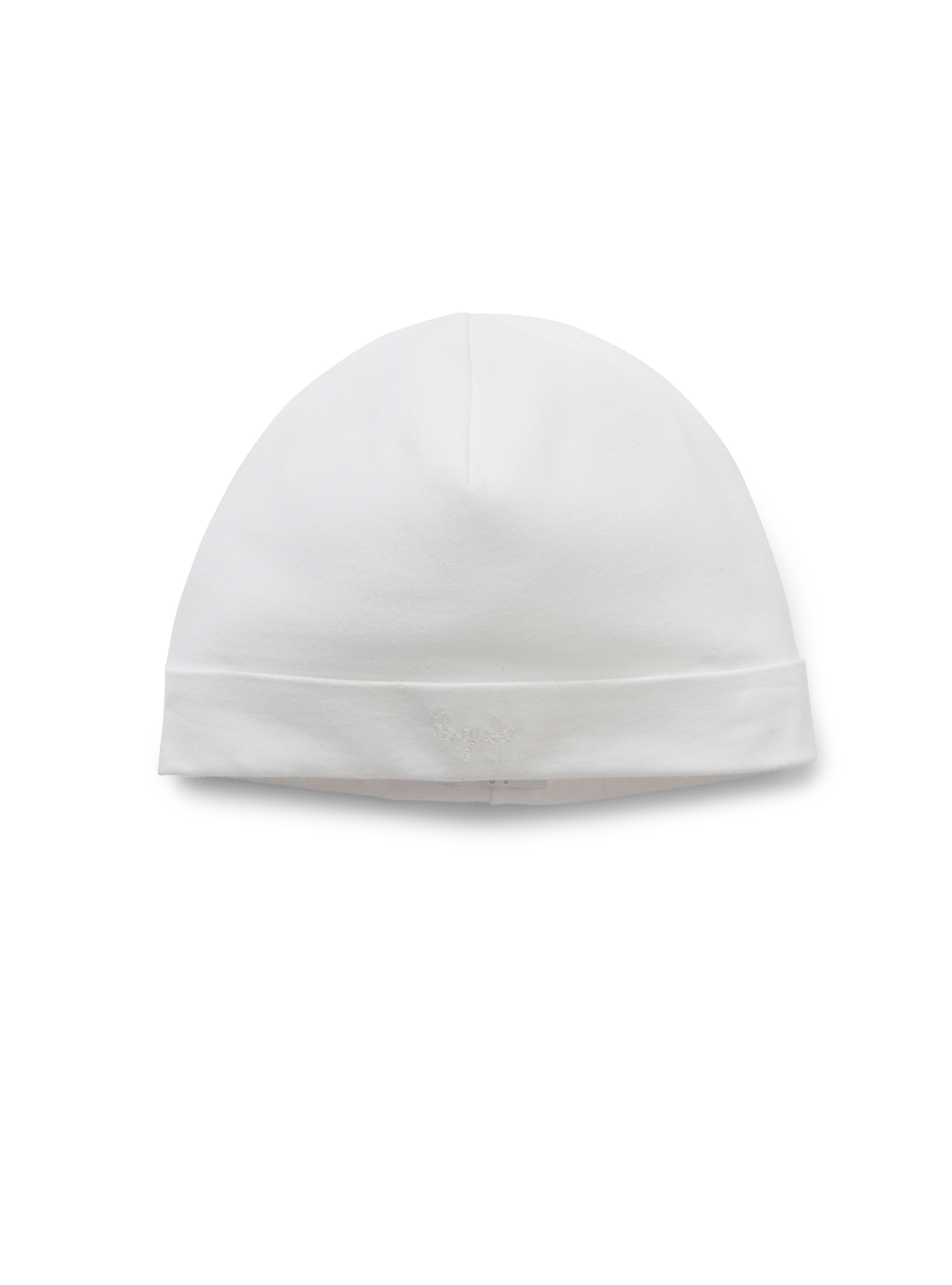 Jersey newborn baby hat - White | Il Gufo