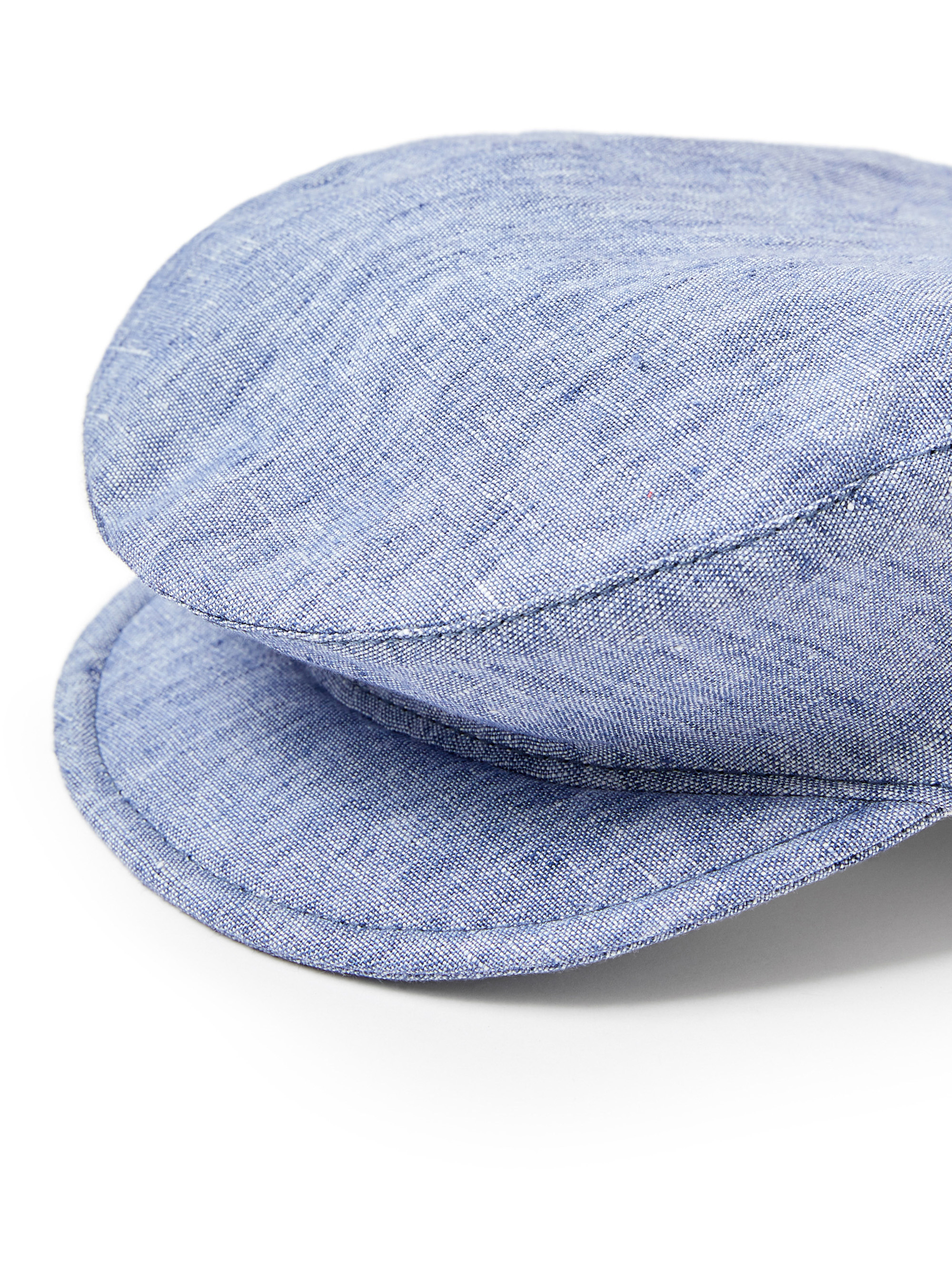 Cappello in 100% lino celeste - Blu | Il Gufo