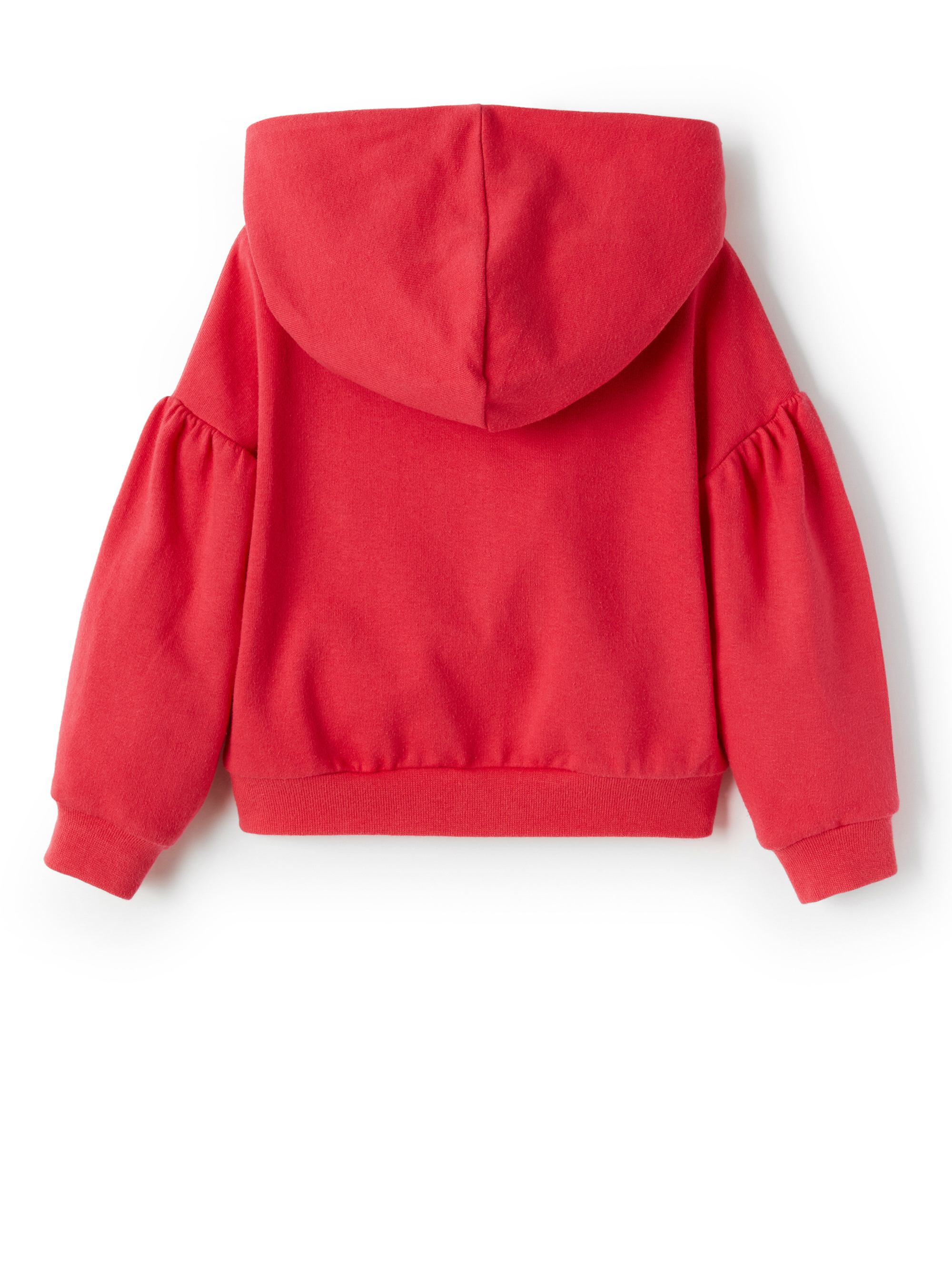 Red sweatshirt with balloon sleeve - Red | Il Gufo