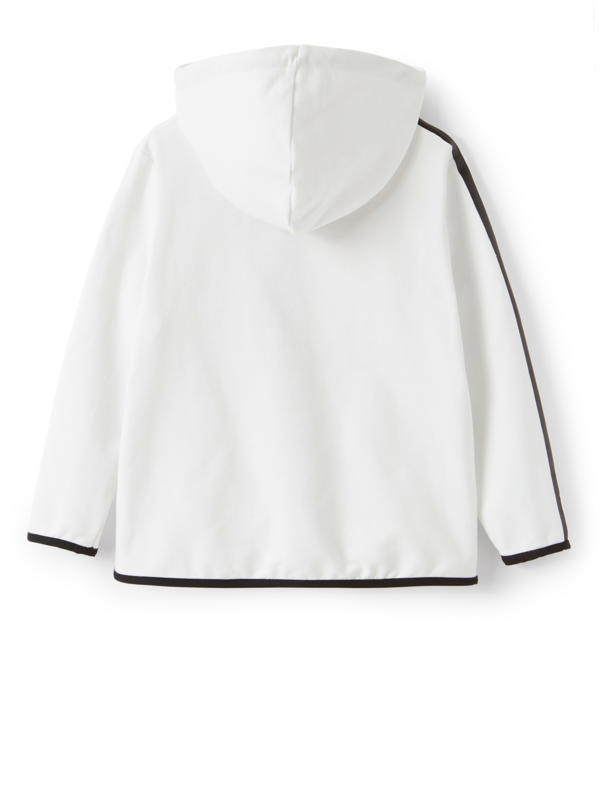 White sweatshirt with black taping - White | Il Gufo