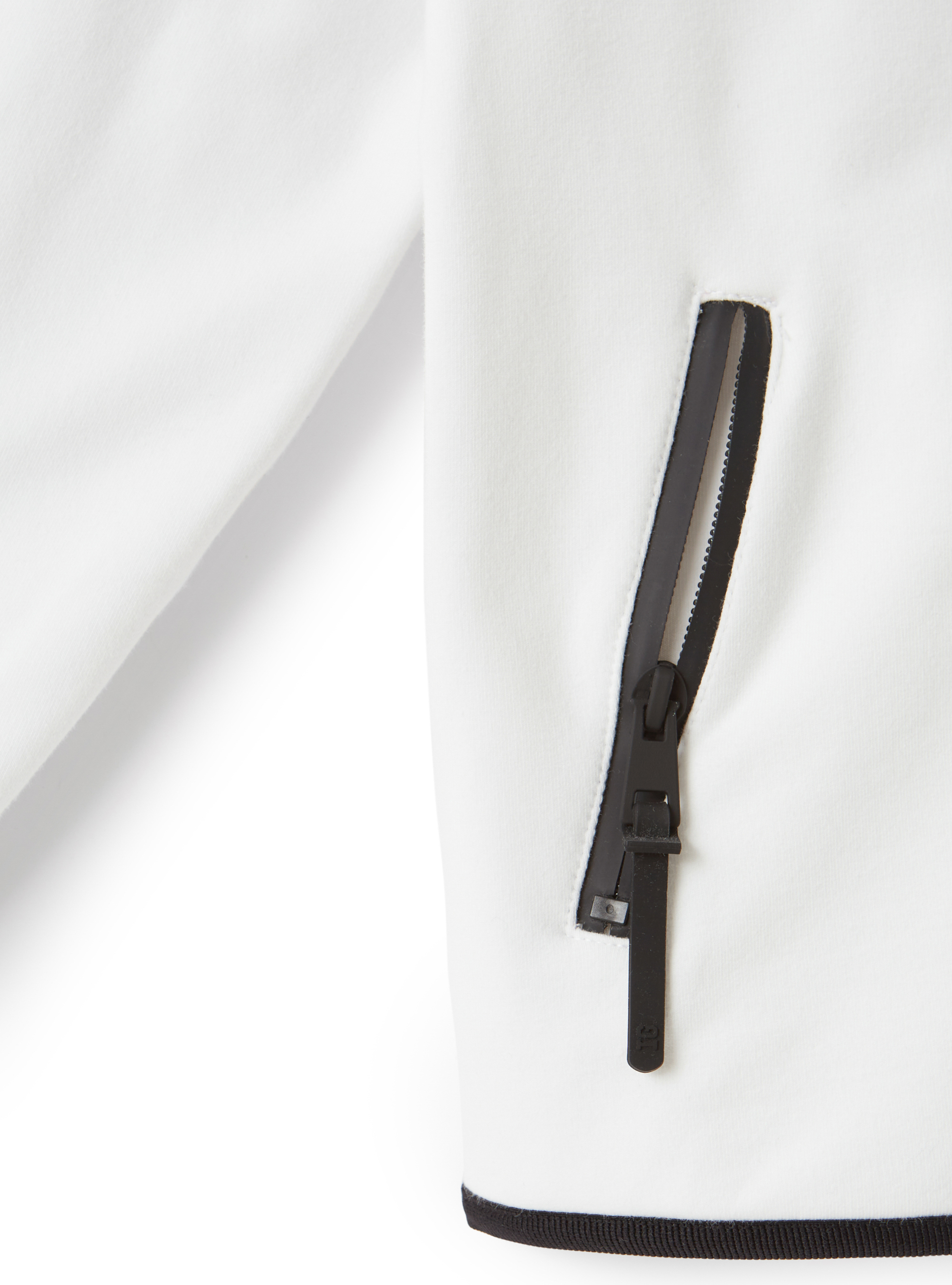 Weißes Sweatshirt mit schwarzen Bändern - Weiss | Il Gufo