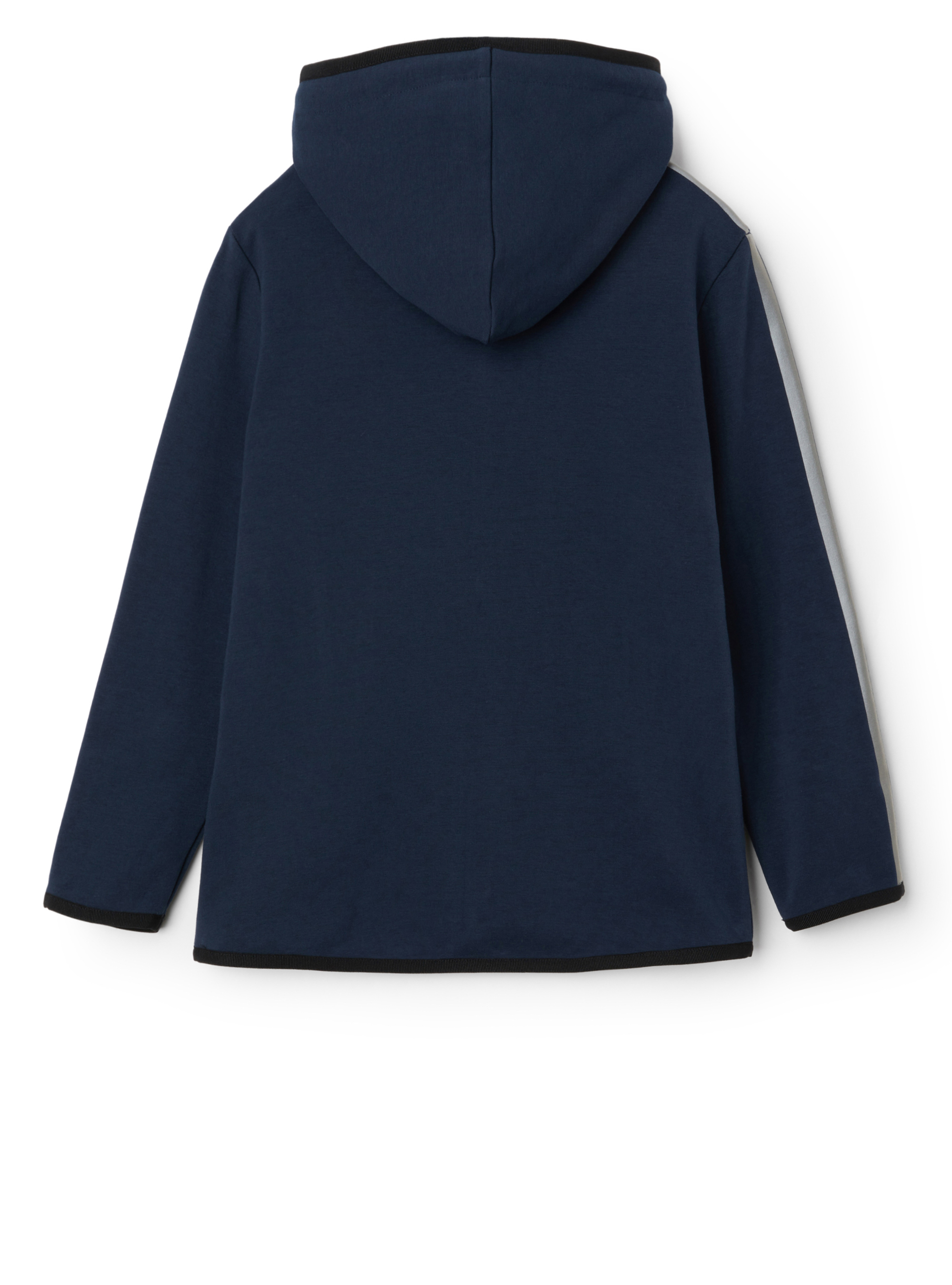 Blue sweatshirt with contrasting taping - Blue | Il Gufo