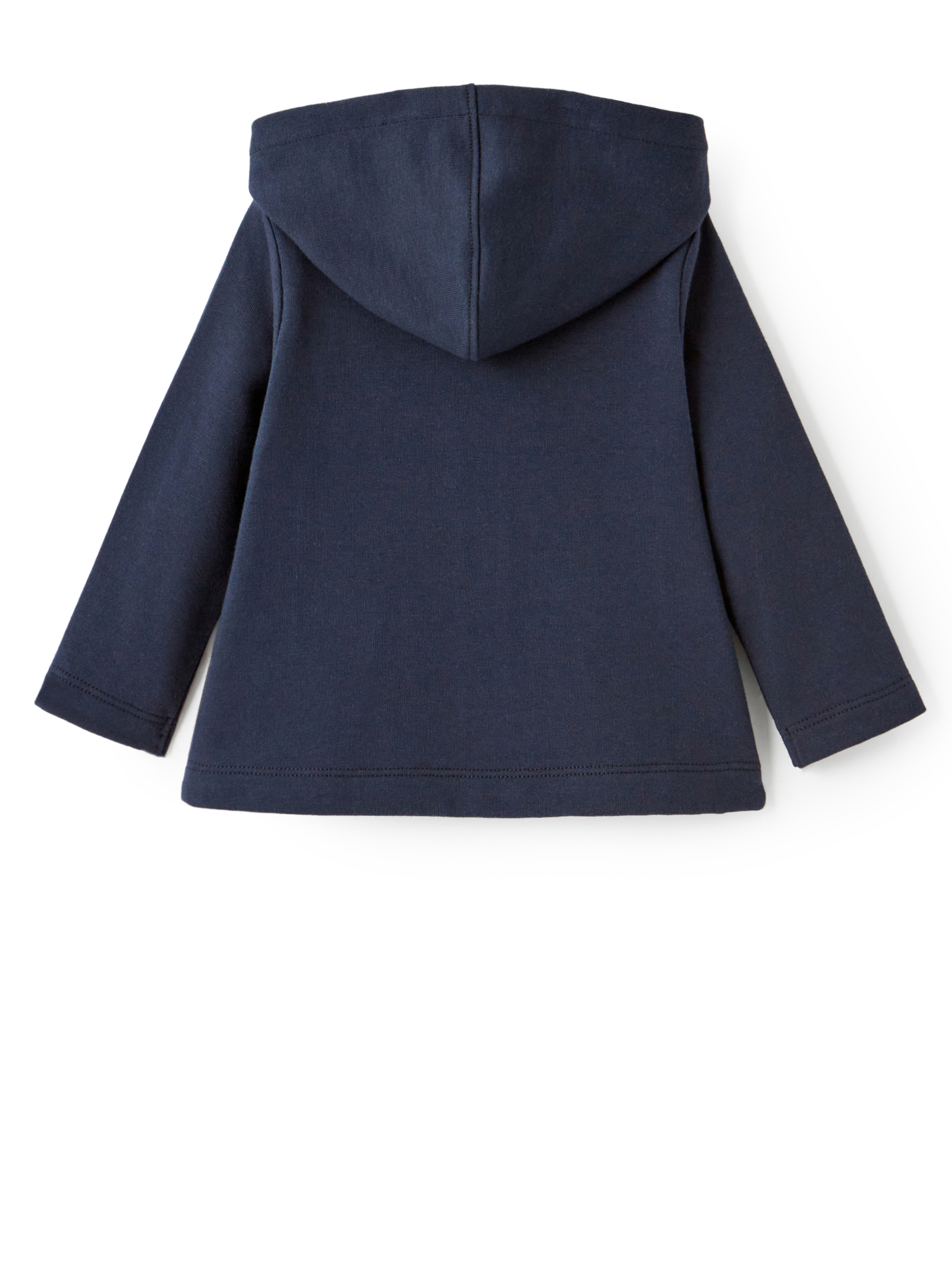 Blue flared hooded sweatshirt - Blue | Il Gufo