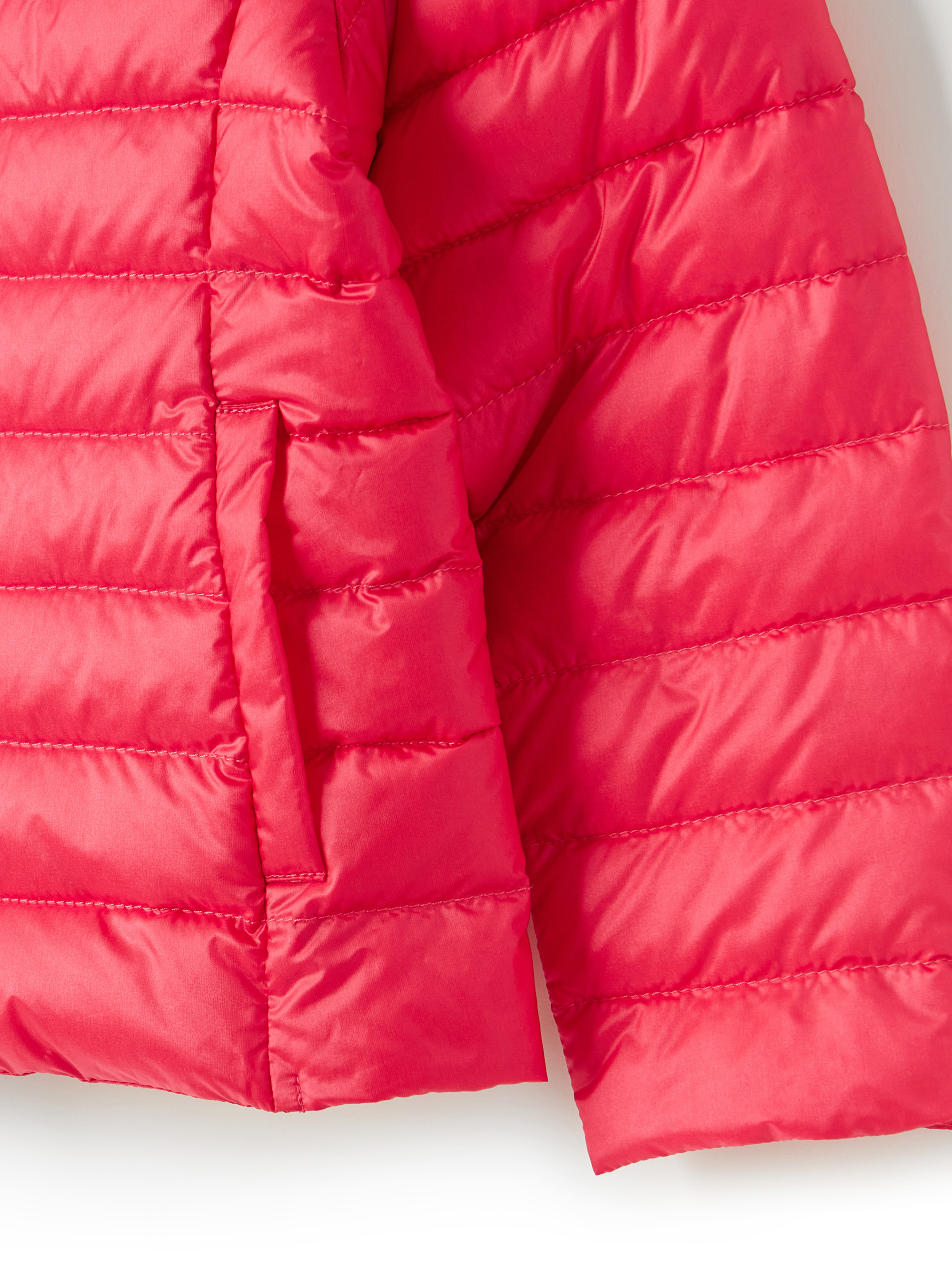 Red nylon lightweight down jacket - Red | Il Gufo