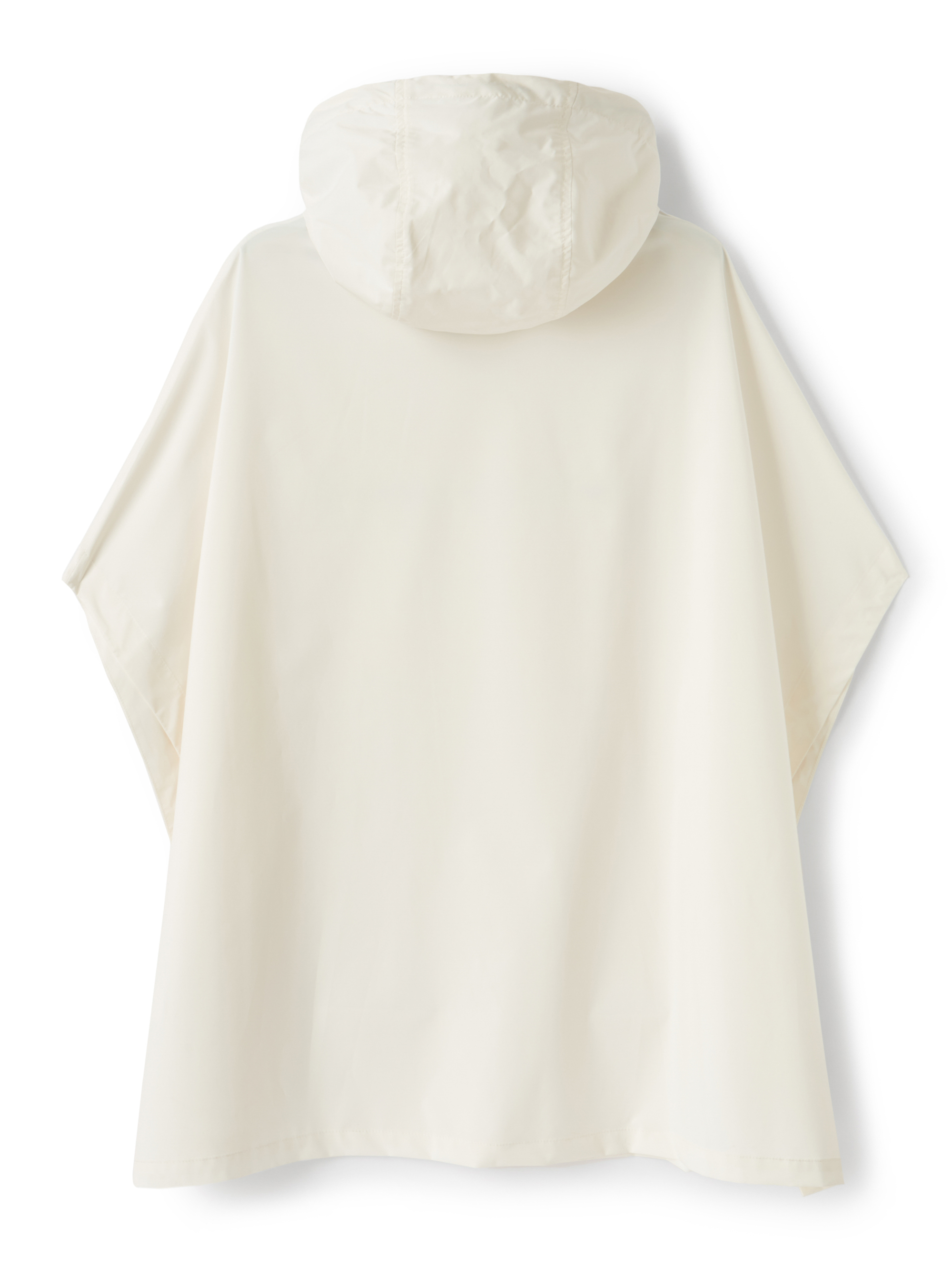 White nylon poncho with hood - White | Il Gufo
