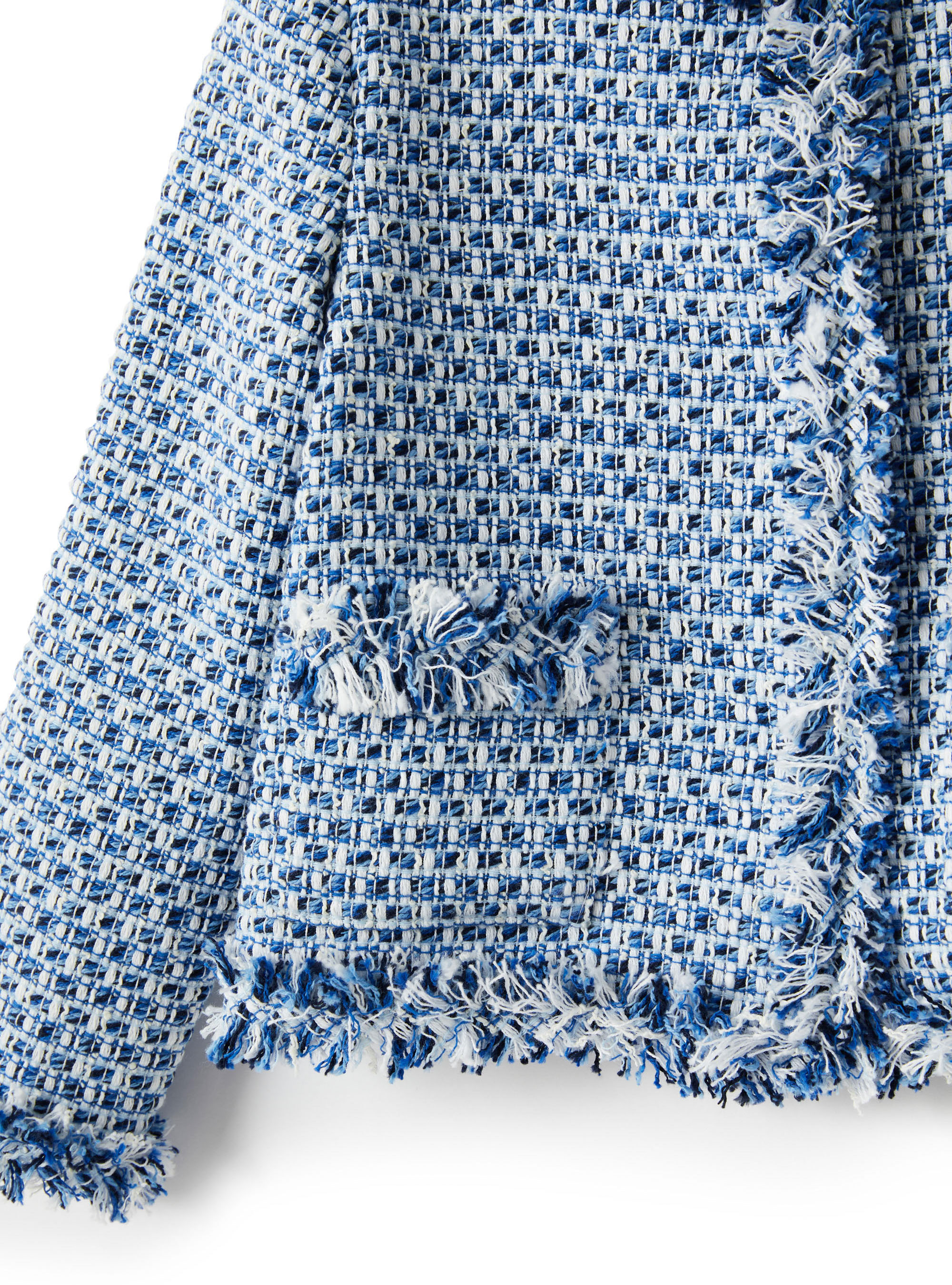 Jacke aus Baumwollmatten - Blau | Il Gufo