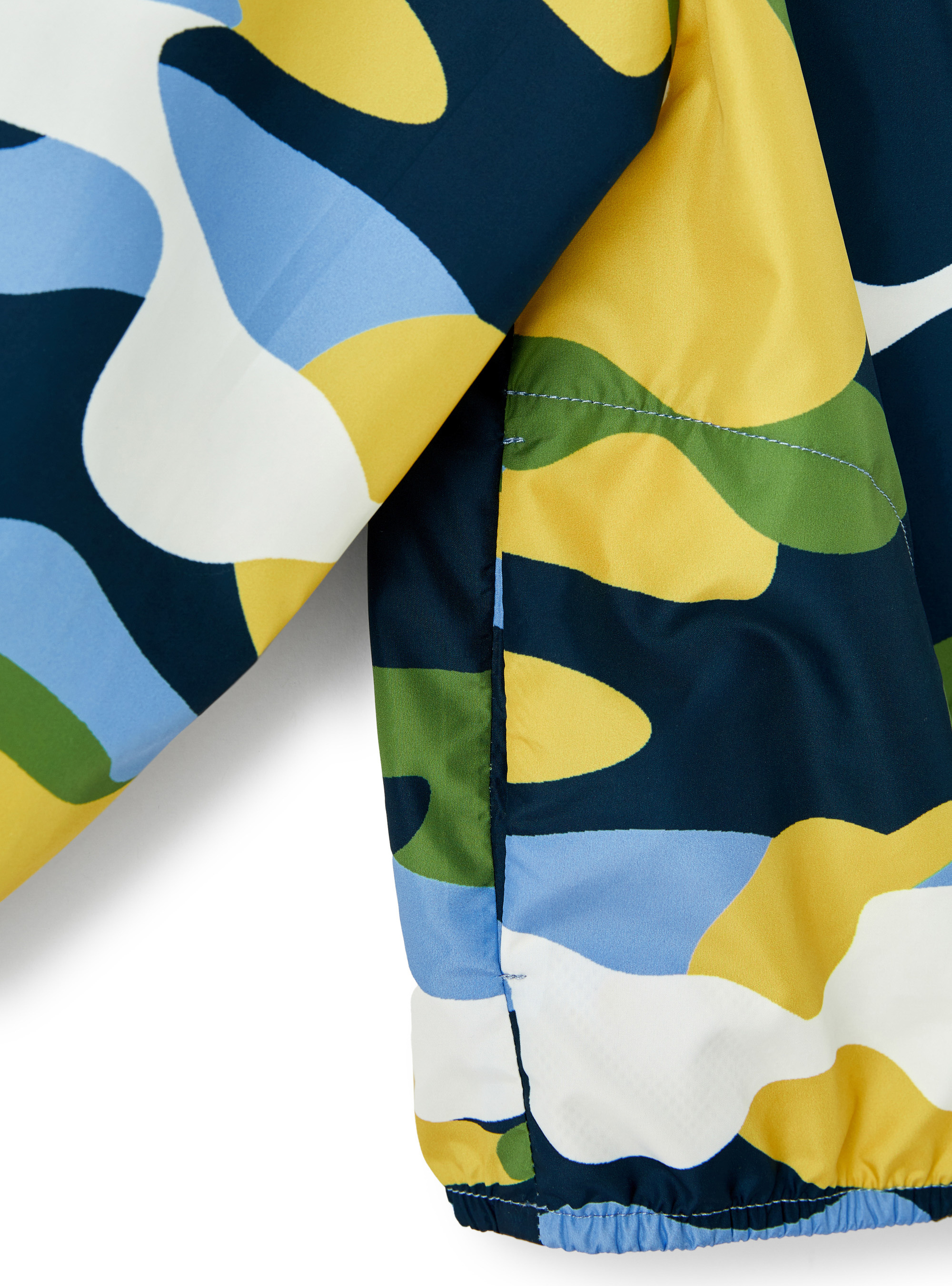 Camouflage nylon jacket - Blue | Il Gufo