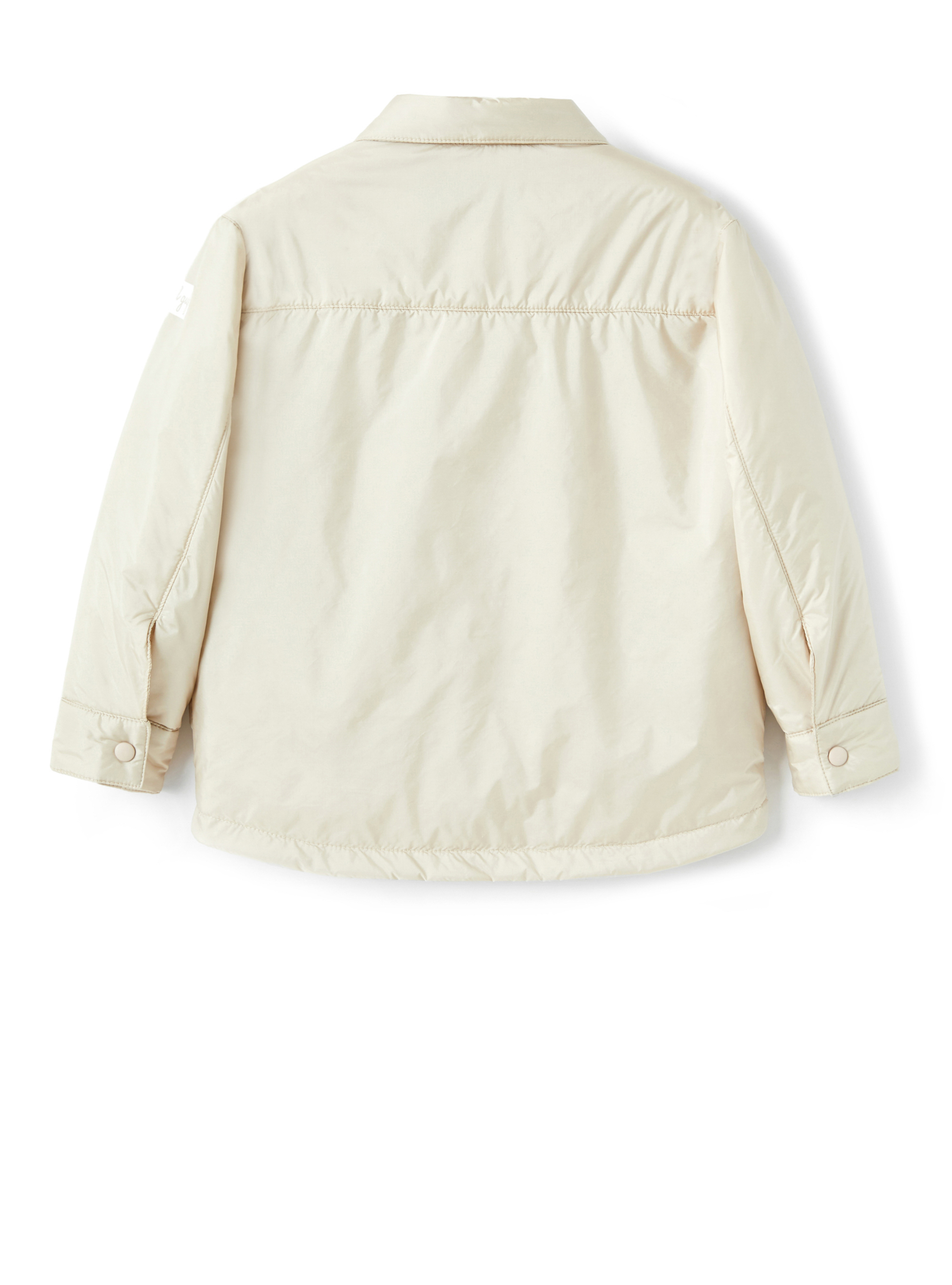 Padded white nylon jacket - Beige | Il Gufo