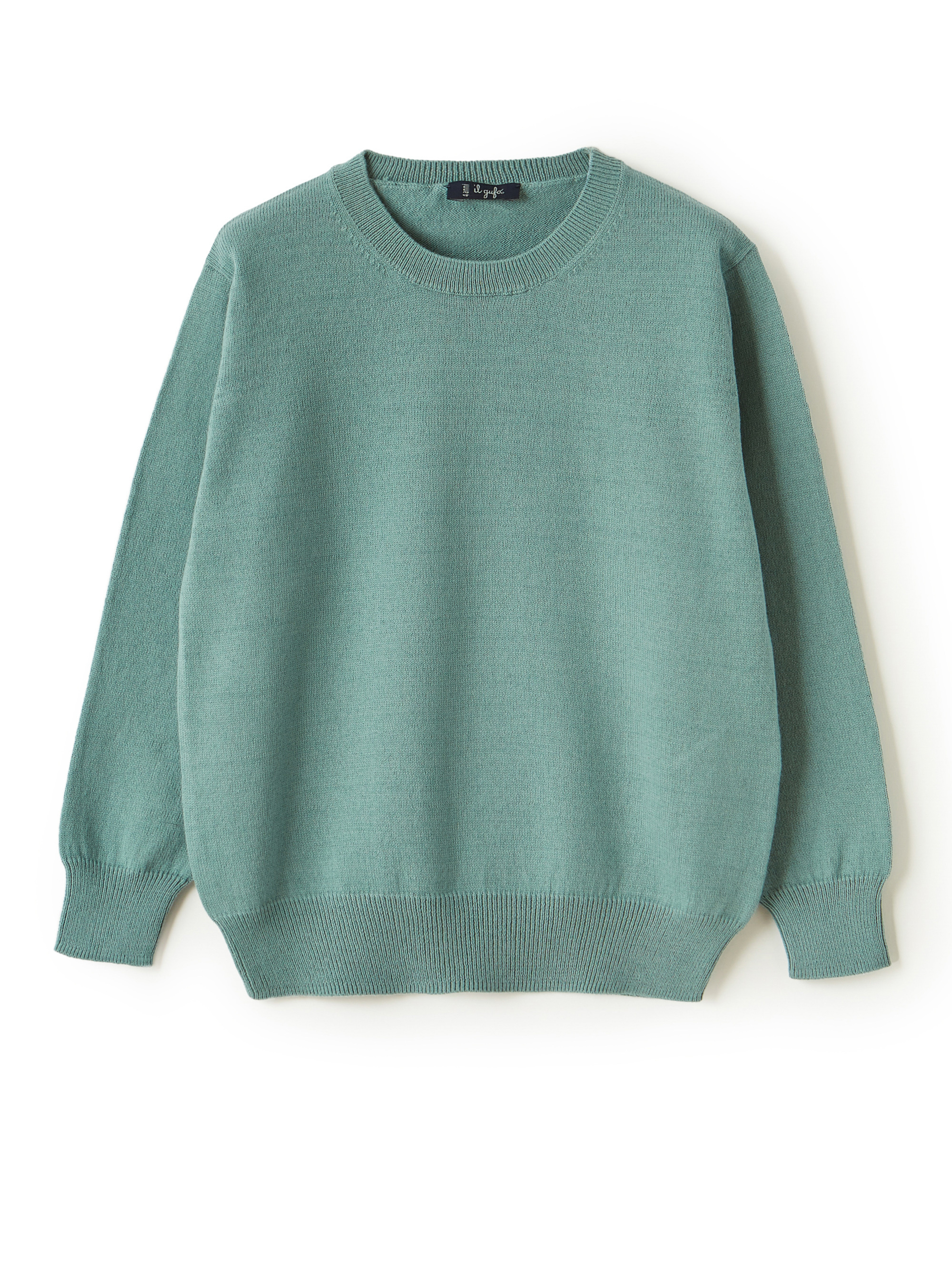 Organic cotton green sweater - Sweaters - Il Gufo