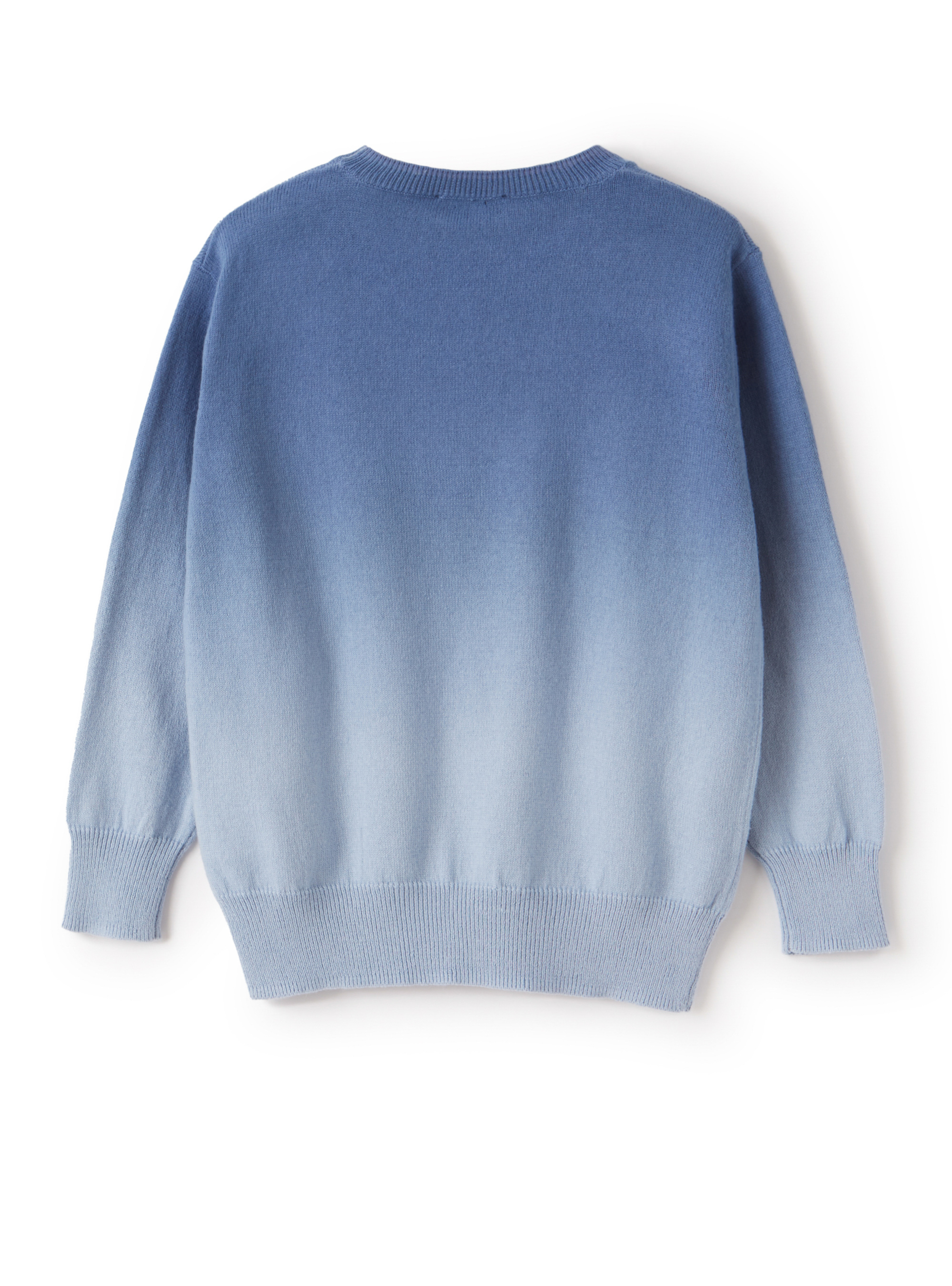 Faded effect crewneck sweater - Blue | Il Gufo