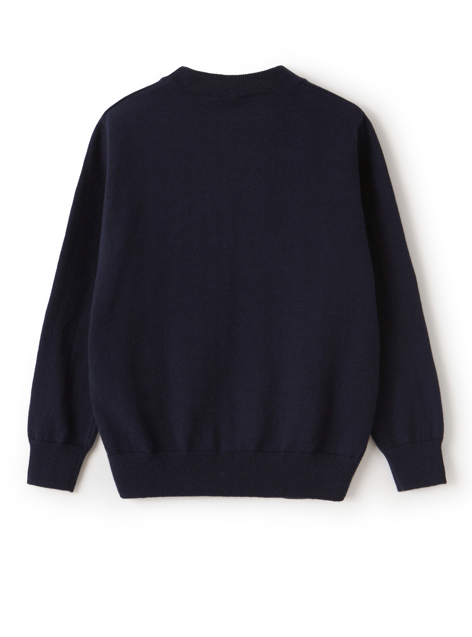 Blue sweater with "Green" lettering - Blue | Il Gufo