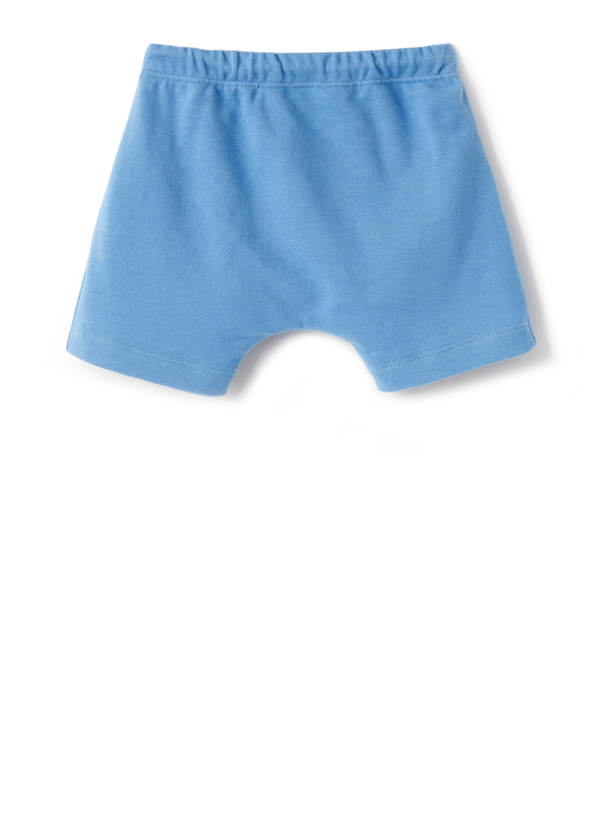 Blaue Plüsch-Shorts - Blau | Il Gufo