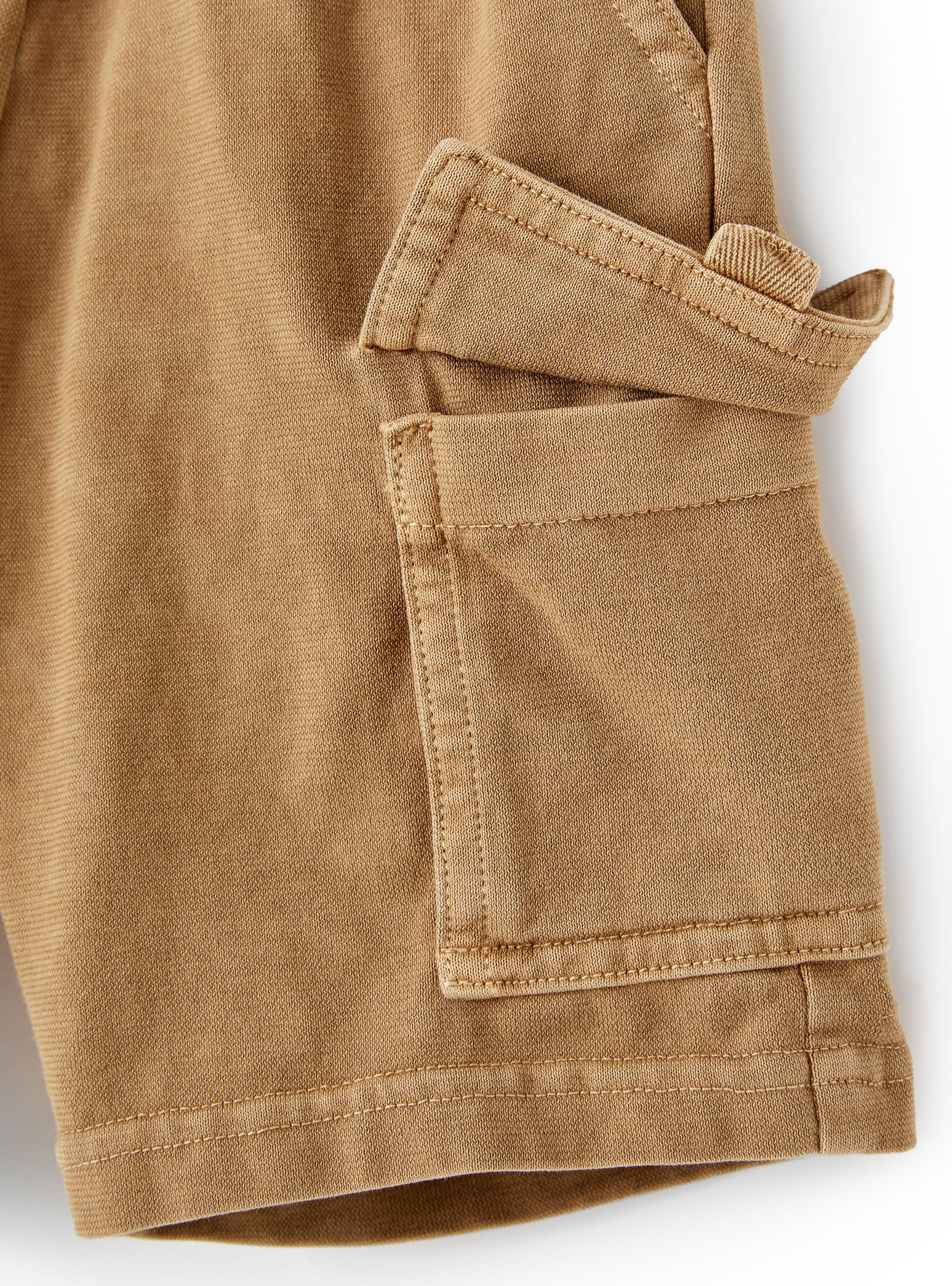 Jersey cargo shorts - Brown | Il Gufo