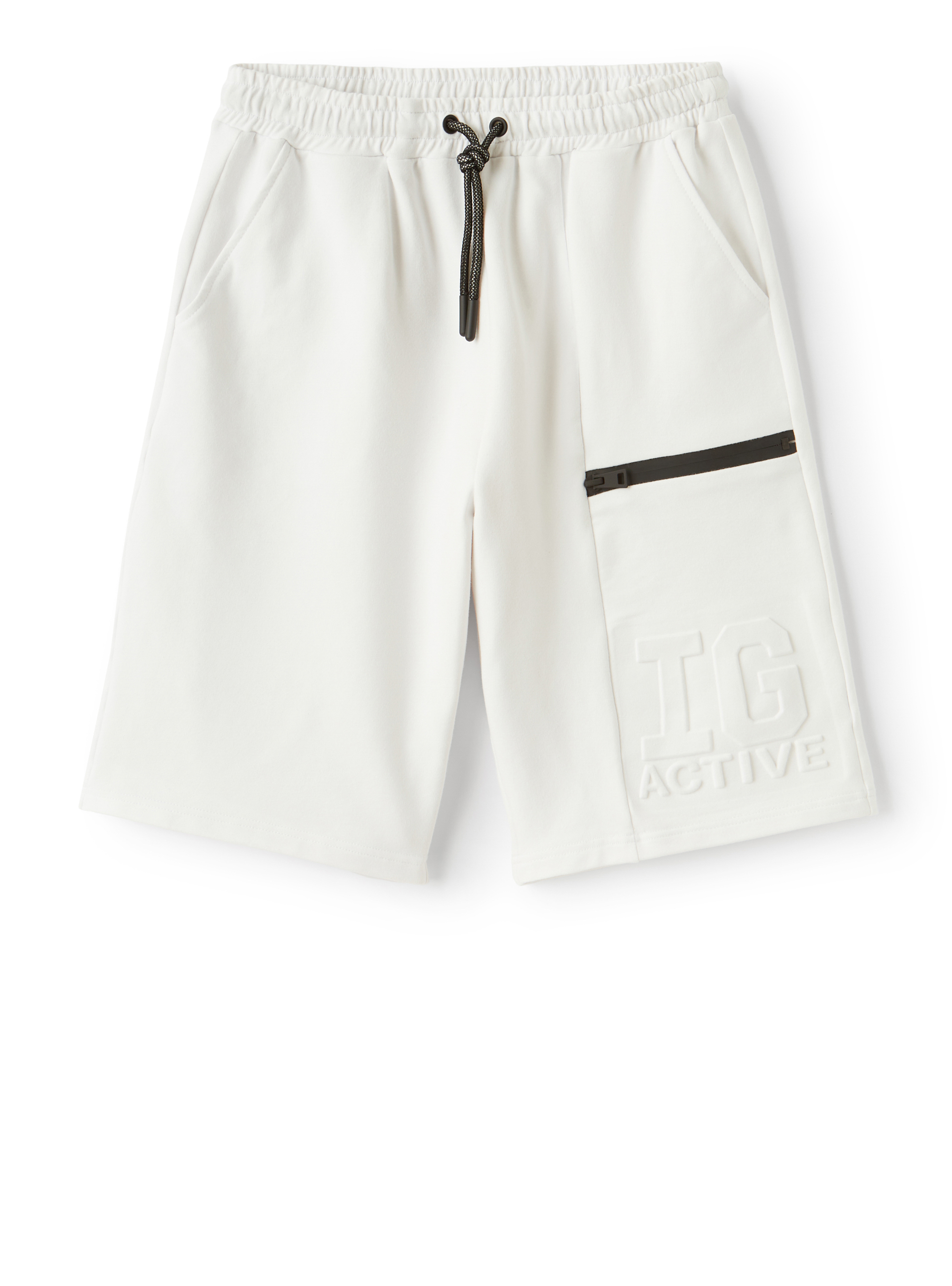 Colour-block fleece Bermuda shorts - Trousers - Il Gufo