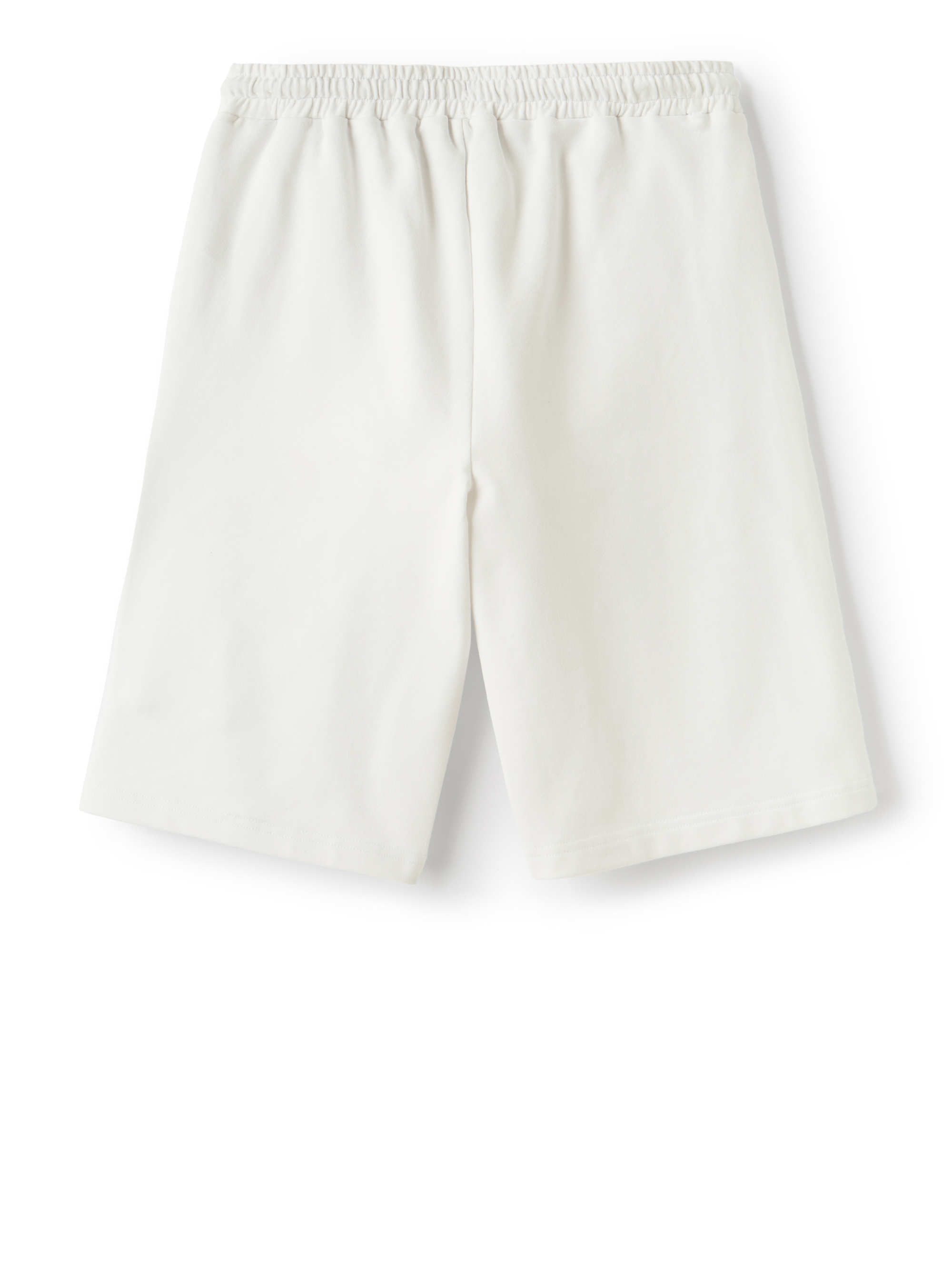 Colour-block fleece Bermuda shorts - White | Il Gufo