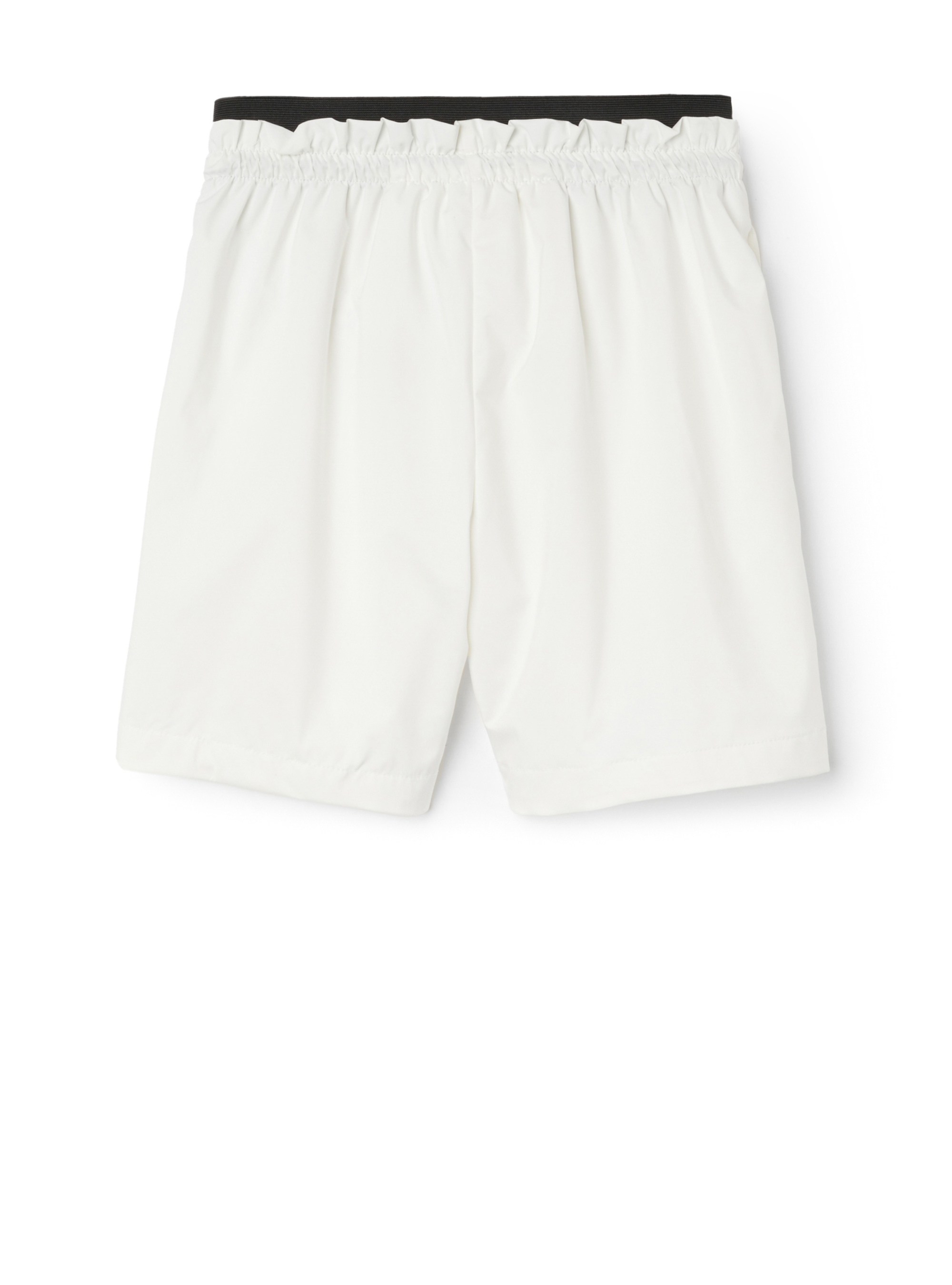 Technical nylon Bermuda shorts - White | Il Gufo