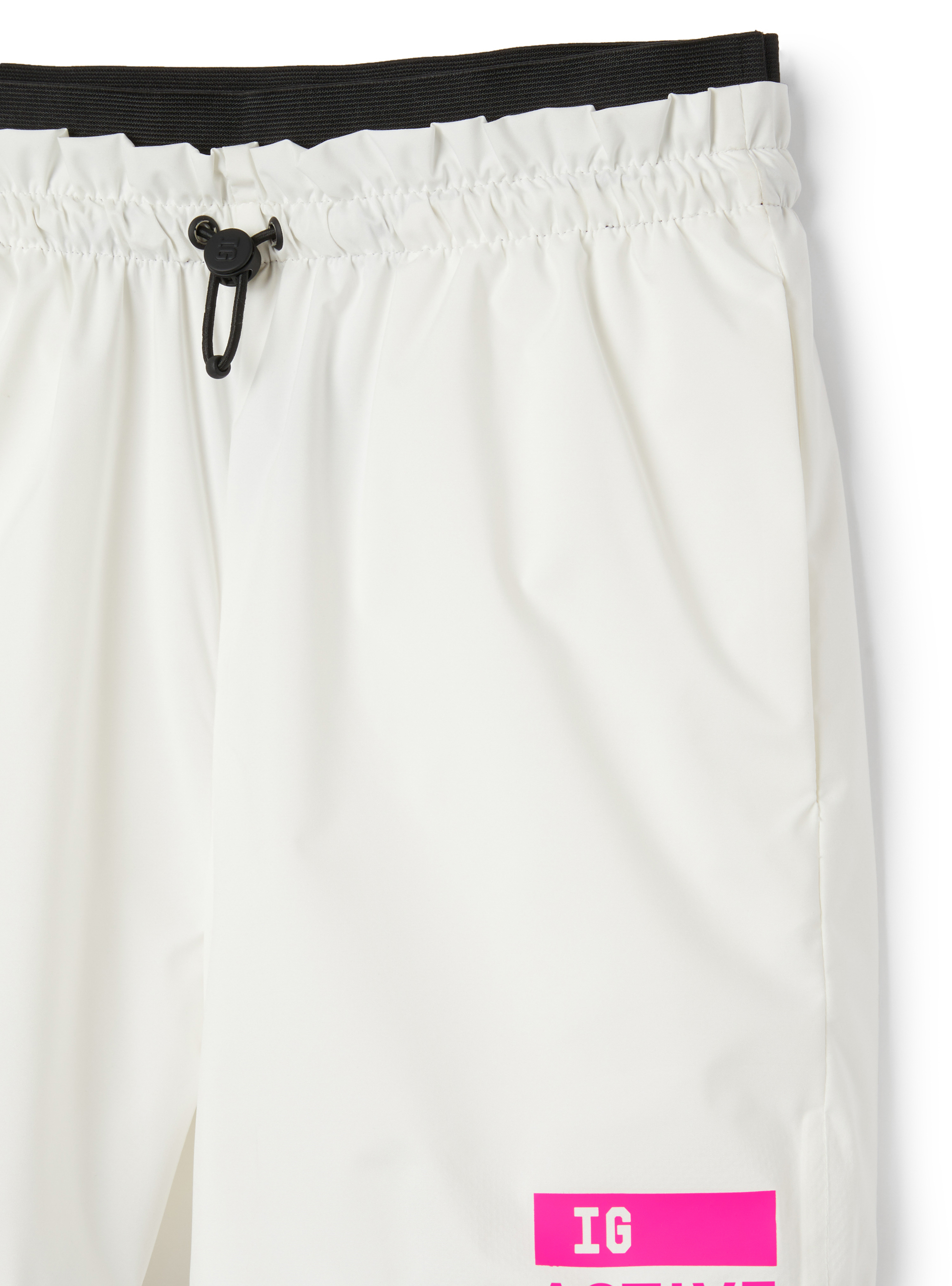 Technical nylon Bermuda shorts - White | Il Gufo