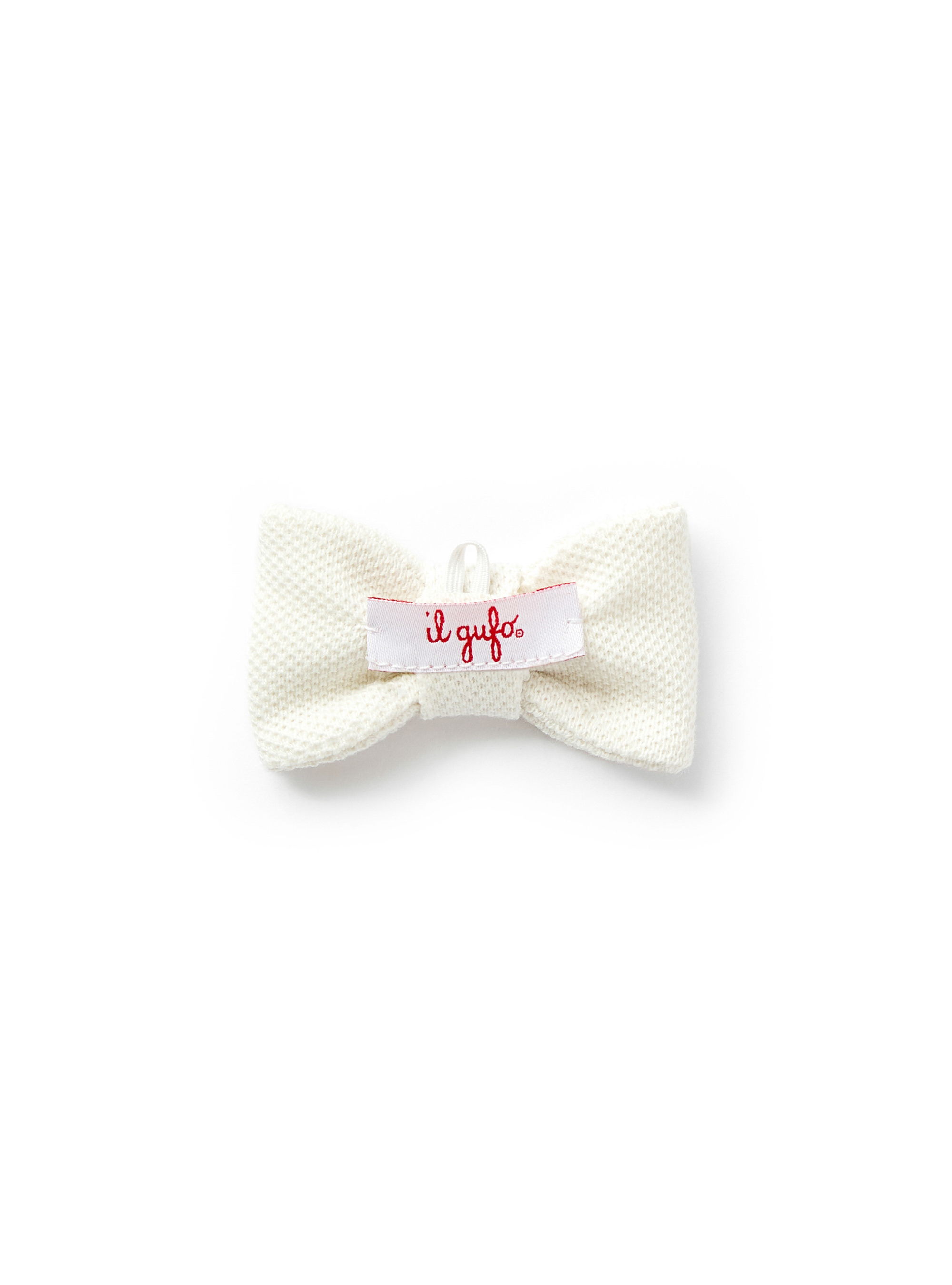 Baby boy's piquet cotton bow tie - Beige | Il Gufo