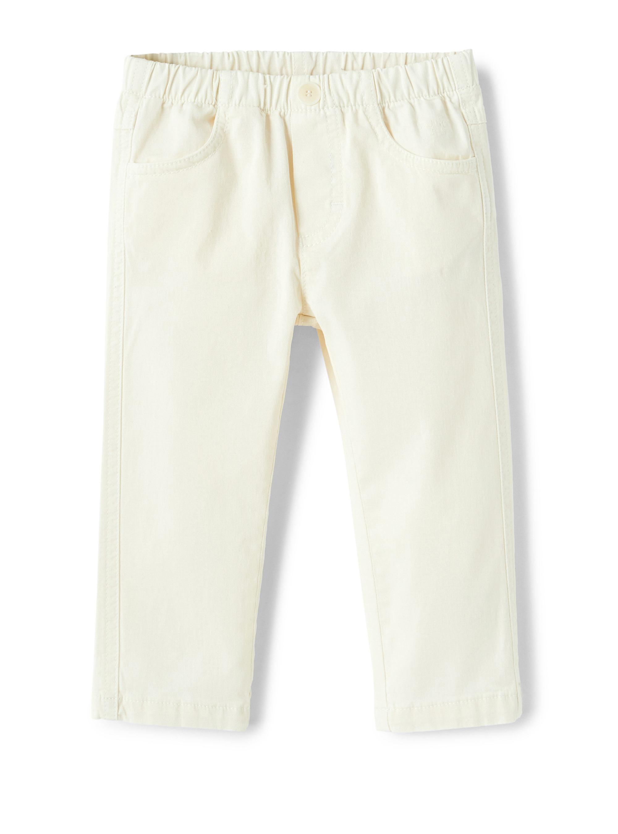 White gabardine trousers - Trousers - Il Gufo