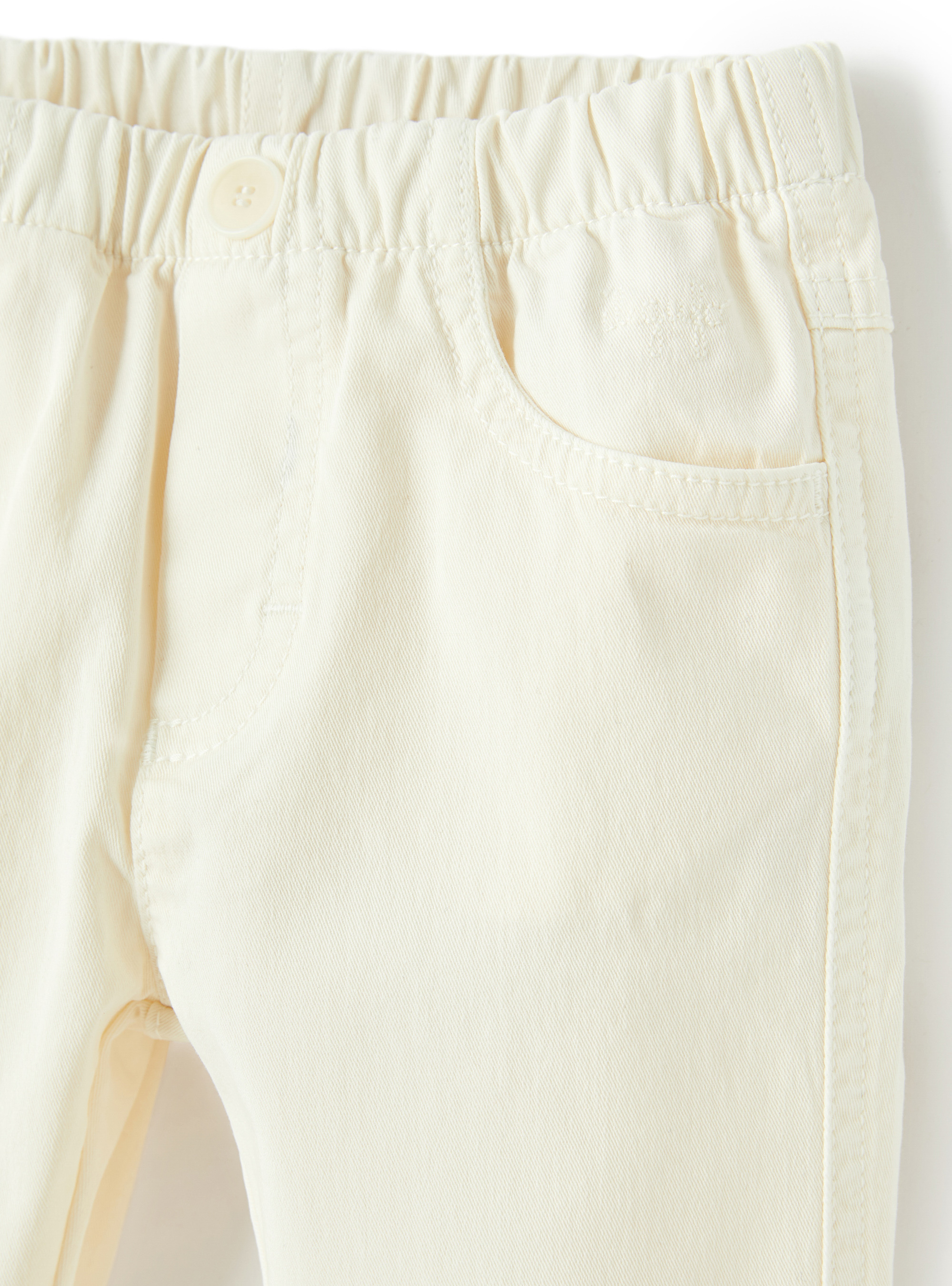 White gabardine trousers - Beige | Il Gufo