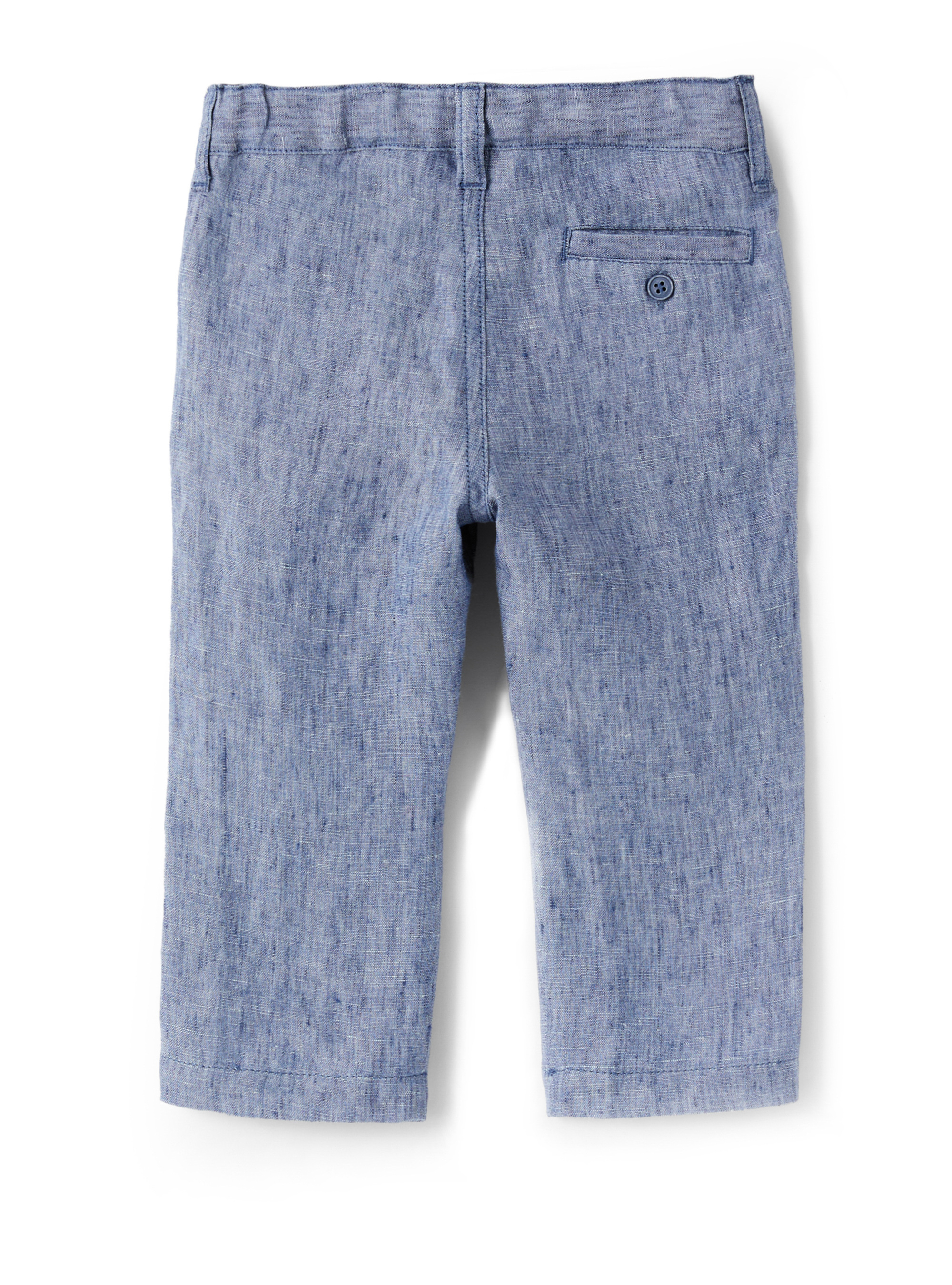 Light blue linen trousers - Blue | Il Gufo