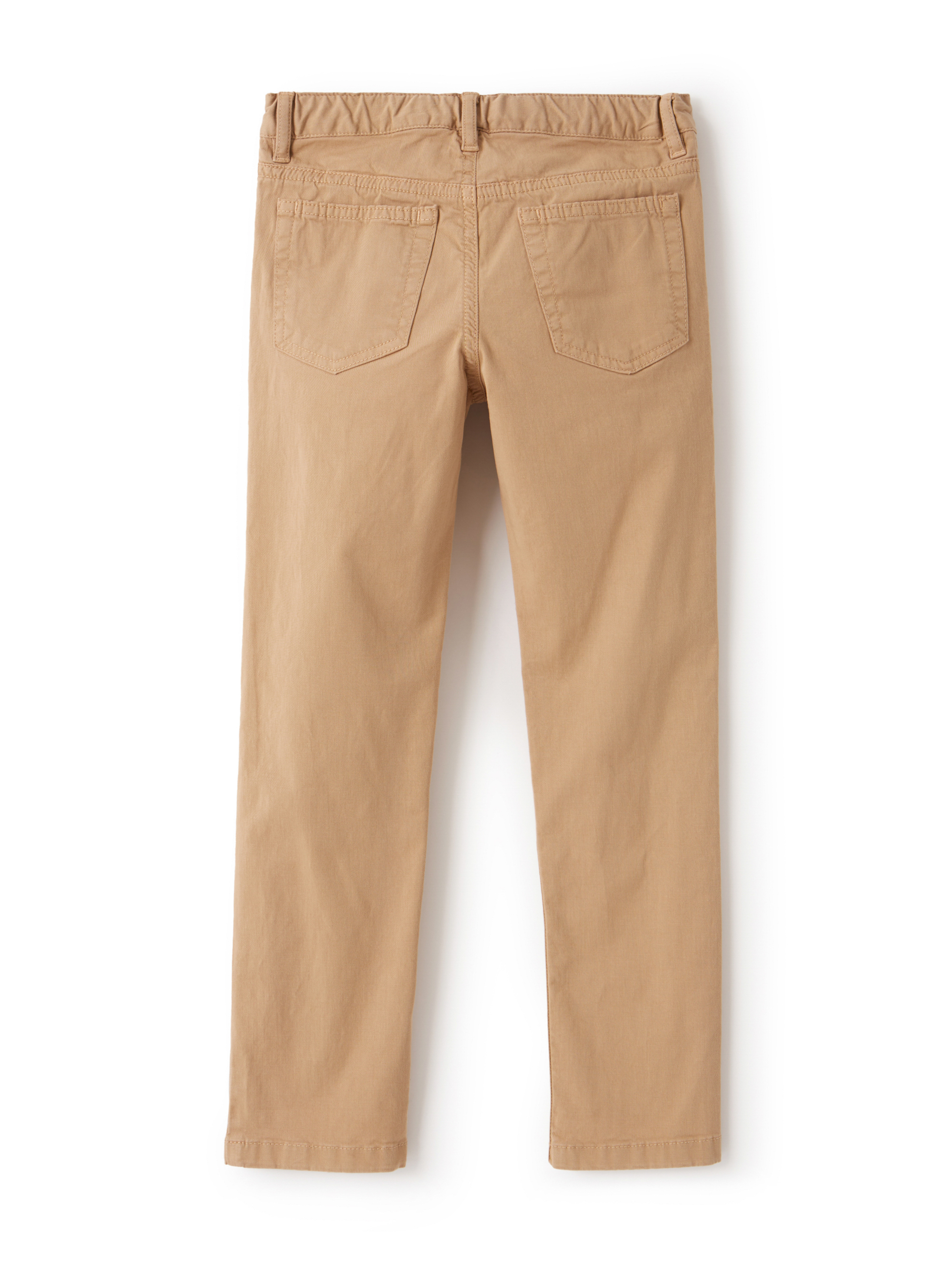 Beige gabardine trousers - Brown | Il Gufo