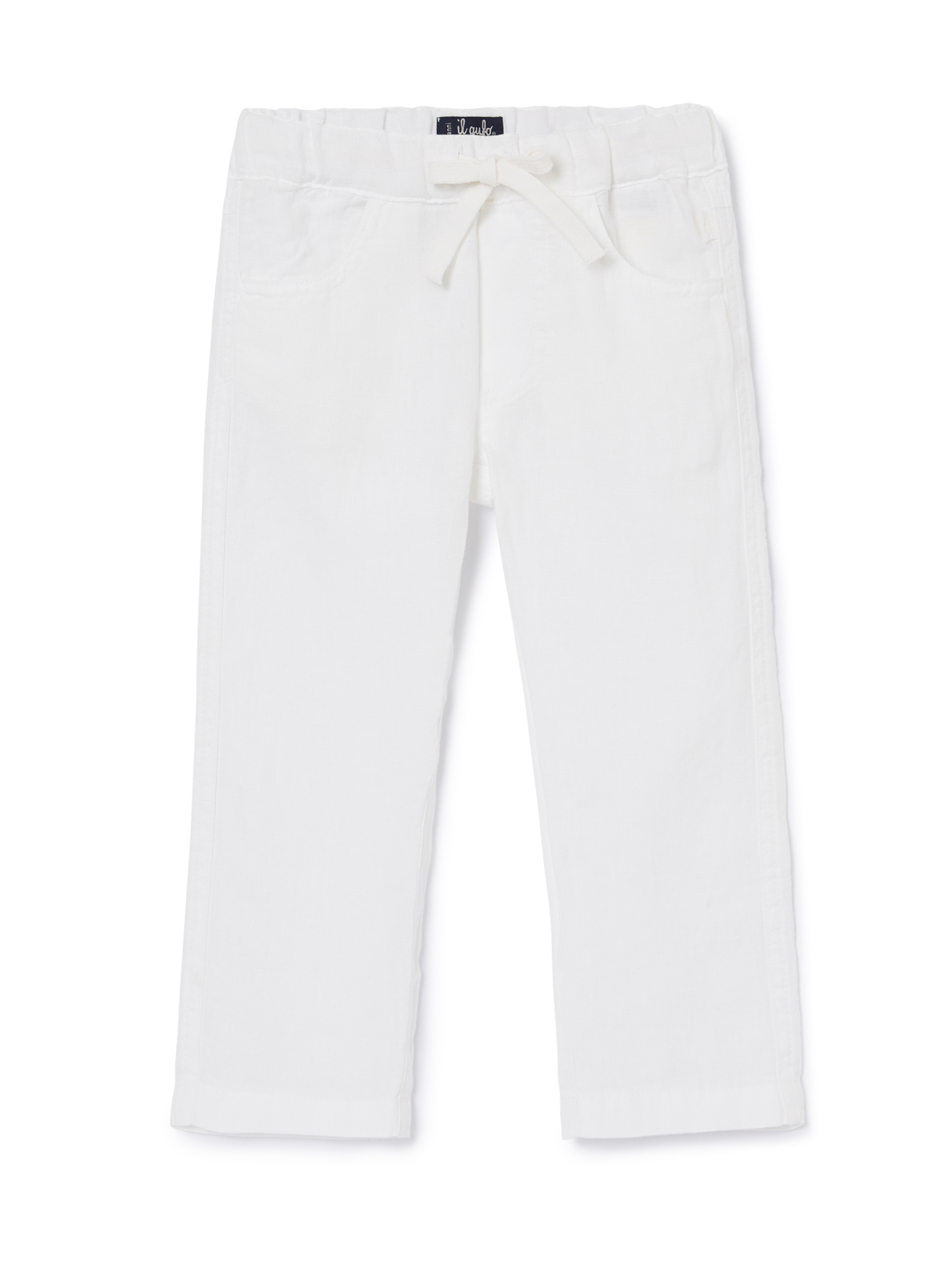 Pantalon en lin blanc - Blanc | Il Gufo
