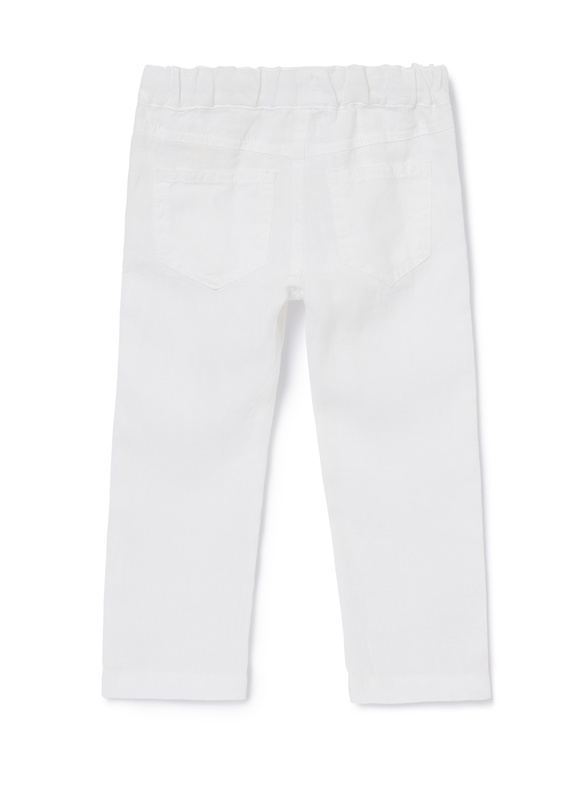 Pantalone in lino bianco - Bianco | Il Gufo